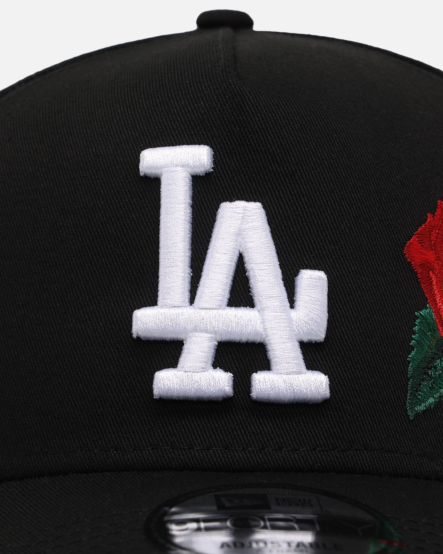 New Era Los Angeles Dodgers Rose Emblem 9FORTY A - Frame Snapback Black