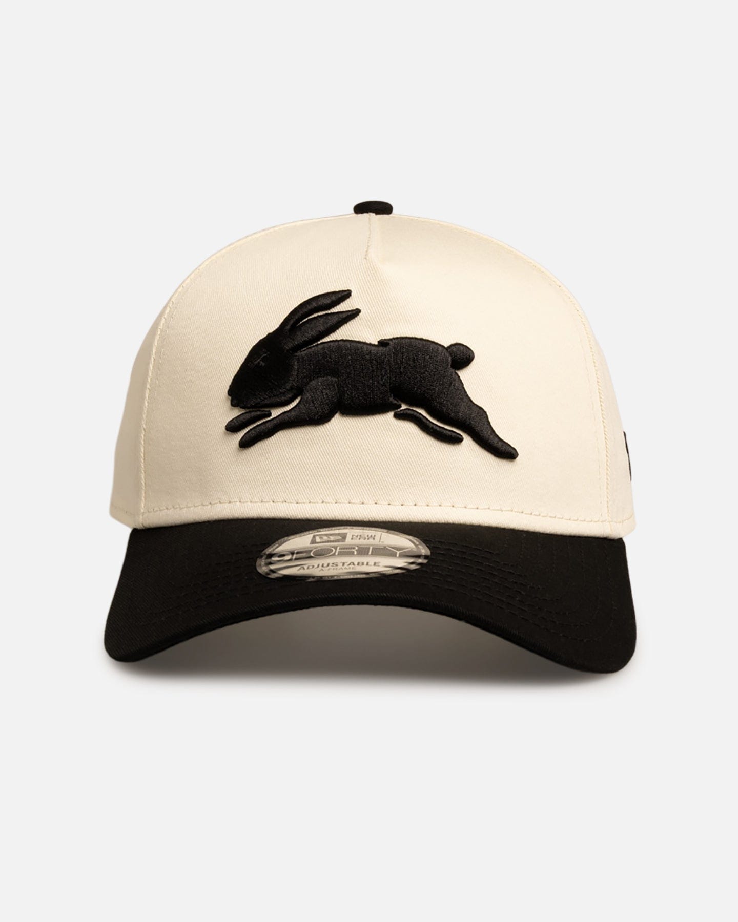 New Era South Sydney Rabbitohs Chrome Black 9FORTY A - Frame Snapback White/Black