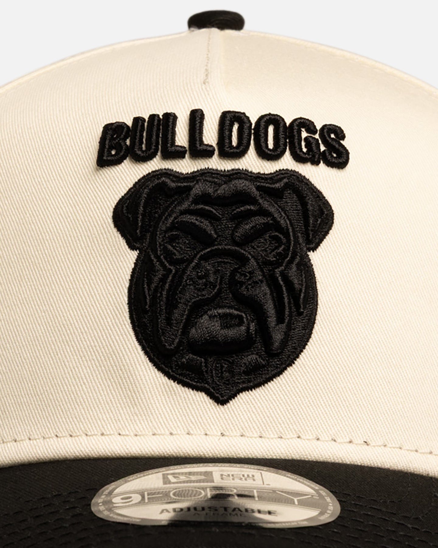 New Era Canterbury - Bankstown Bulldogs Chrome Black 9FORTY A - Frame Snapback White/Black