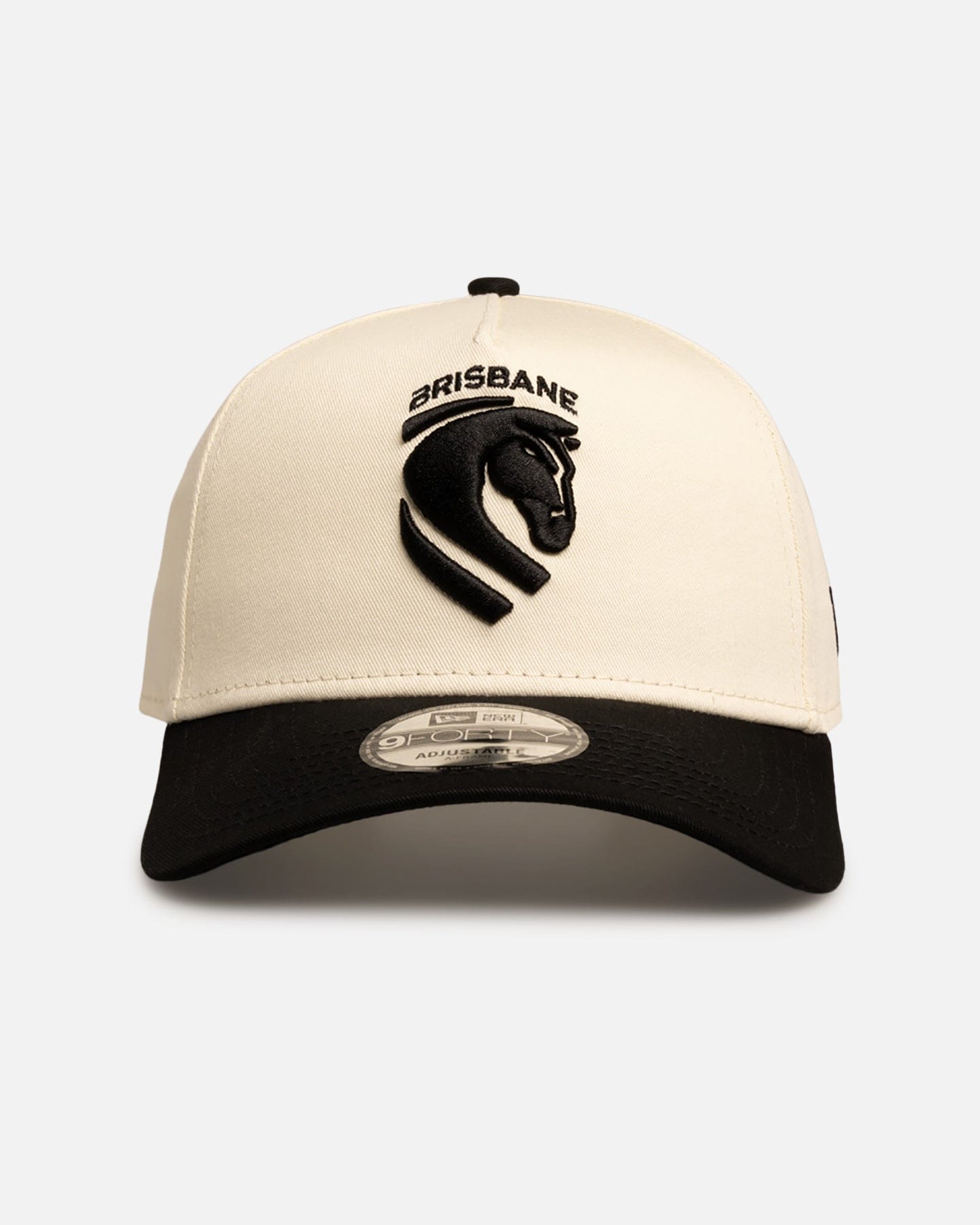 New Era Brisbane Broncos Chrome Black 9FORTY A - Frame Snapback White/Black