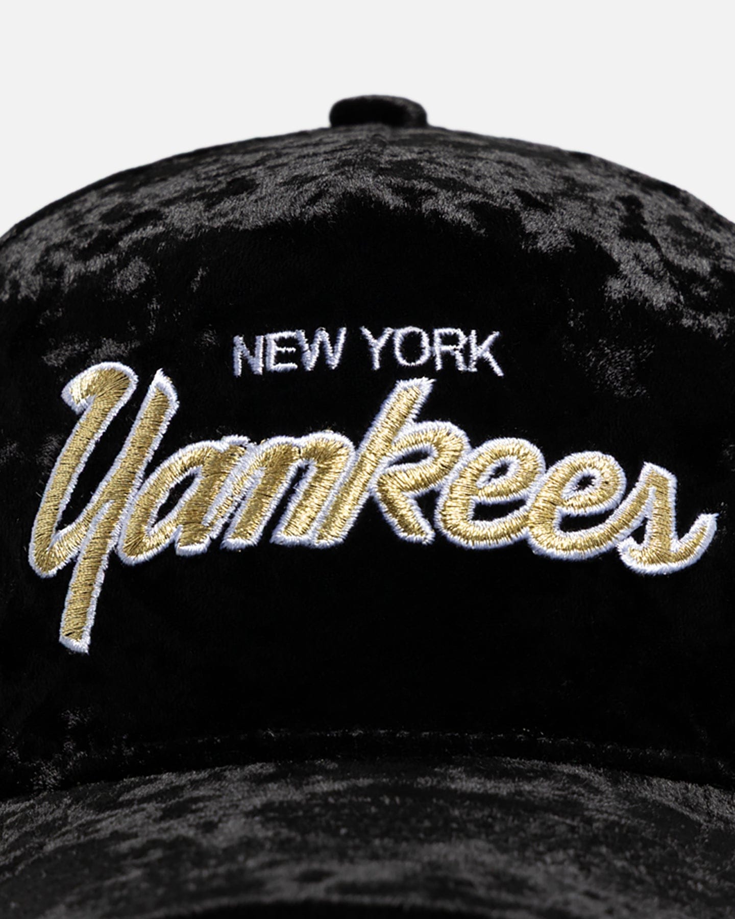 New Era New York Yankees Velvet 9FORTY A - Frame Snapback Black/Gold