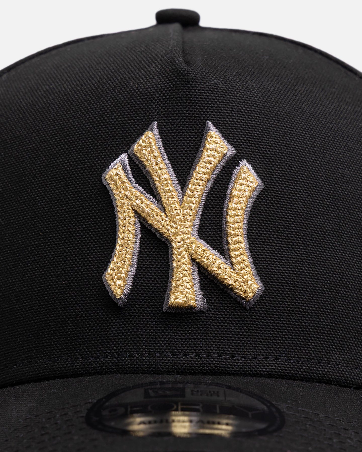 New Era New York Yankees Canvas Chainstitch Project x 9FORTY A - Frame Snapback Black/Gold