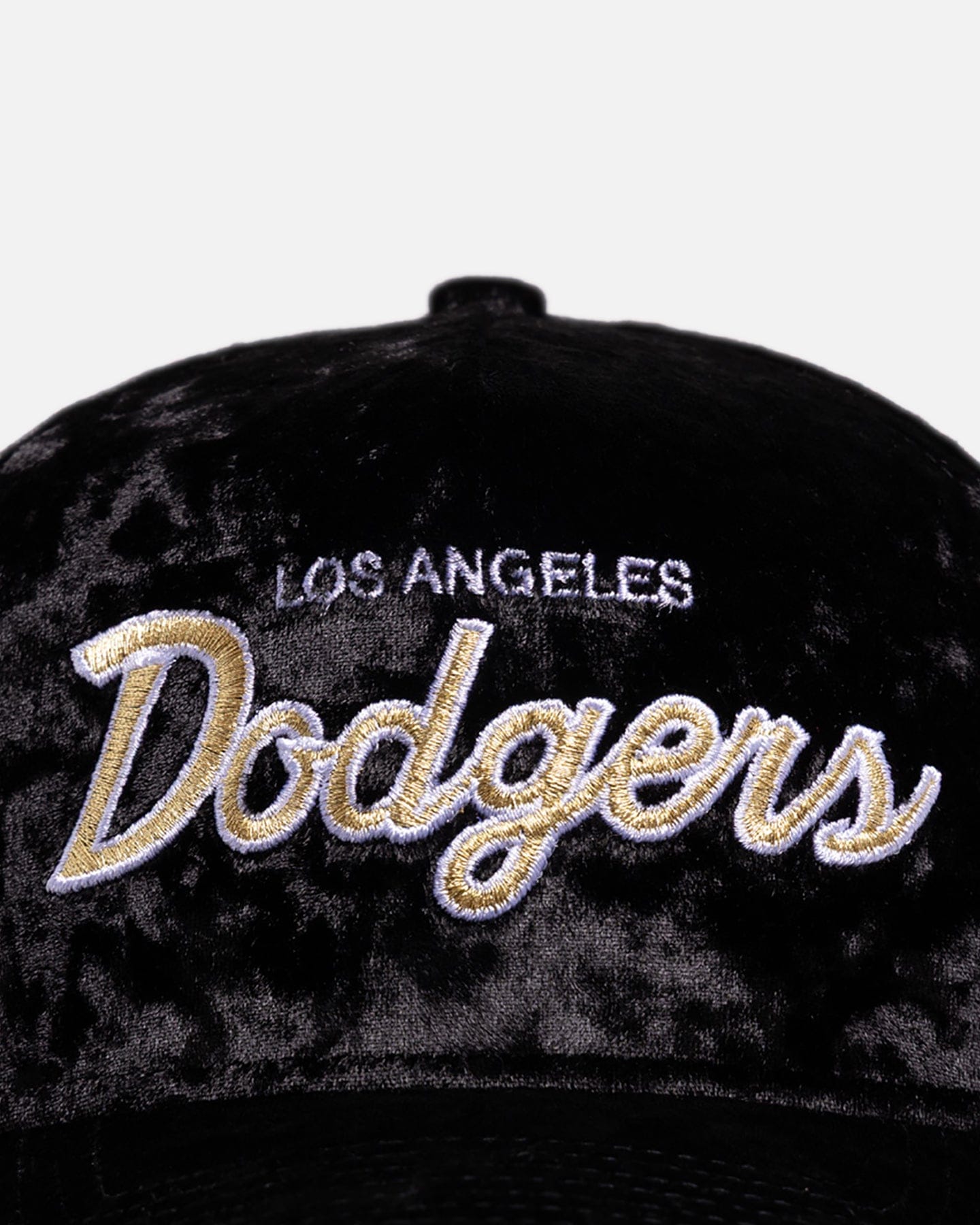 New Era Los Angeles Dodgers Velvet 9FORTY A - Frame Snapback Black/Gold