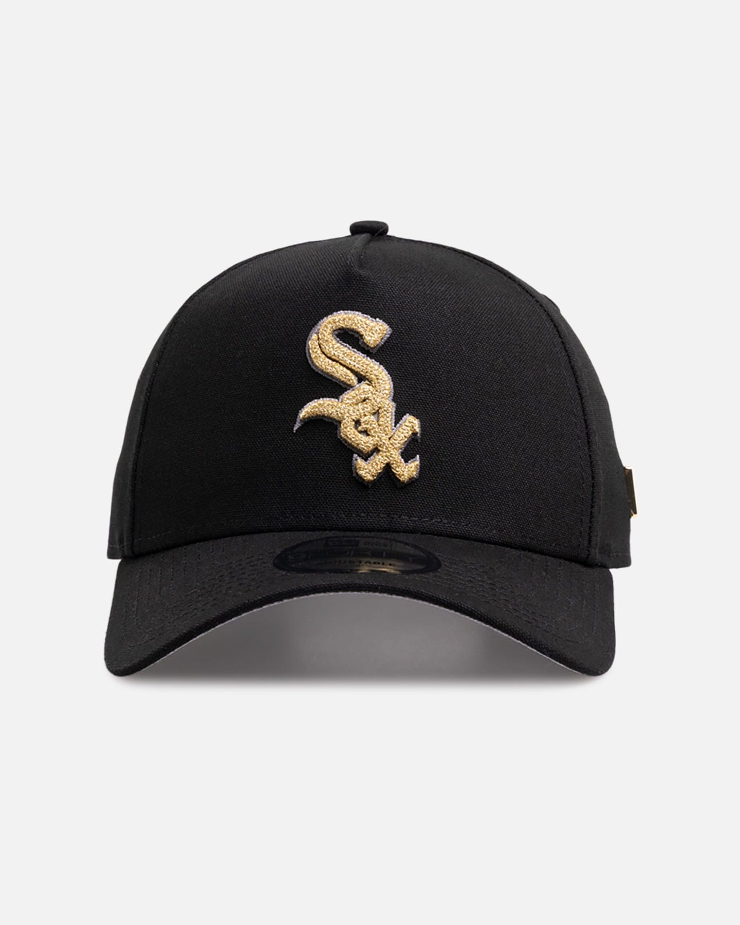 New Era Chicago White Sox Canvas Chainstitch Project x 9FORTY A - Frame Snapback Black/Gold