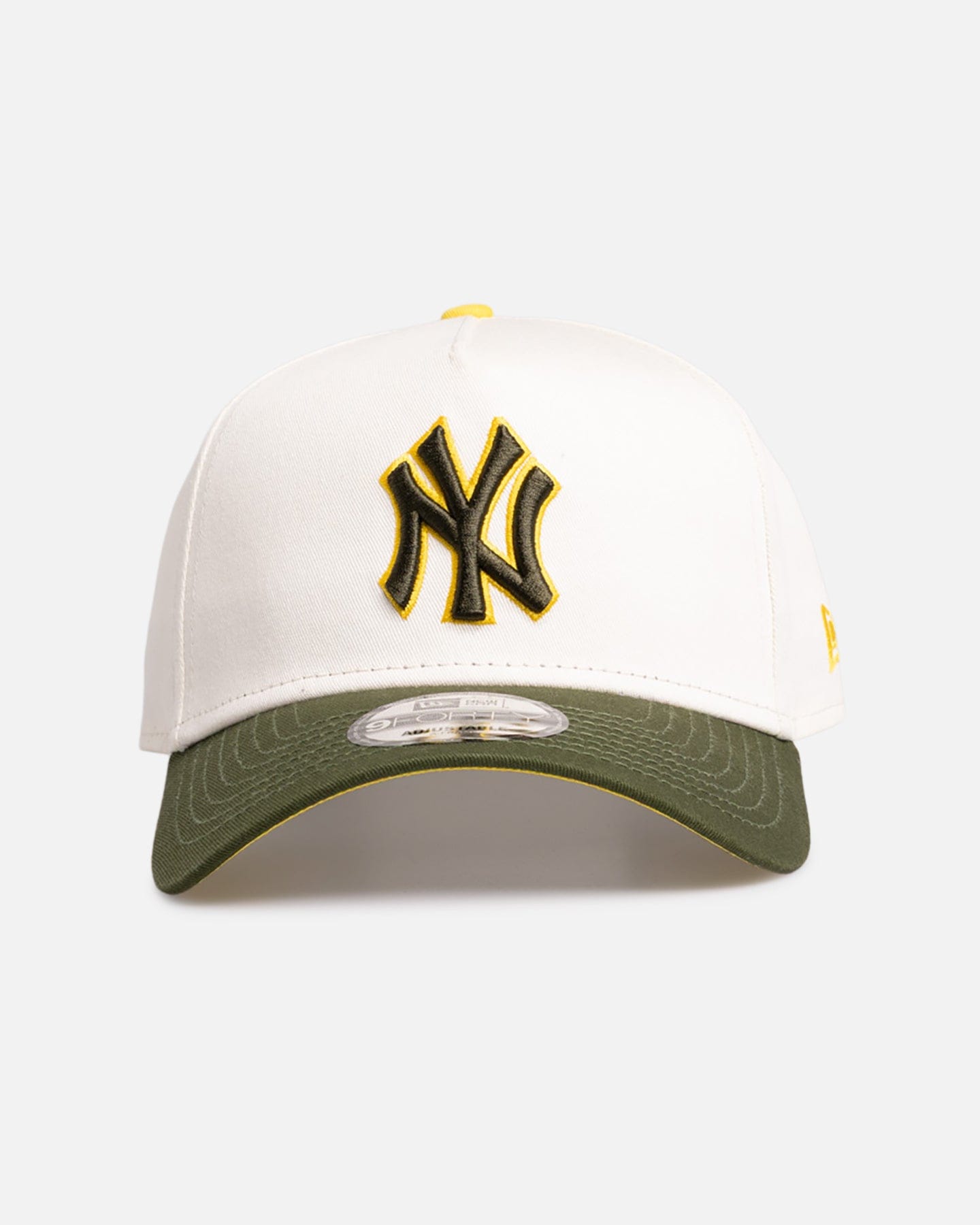 New Era New York Yankees Chrome Rig 9FORTY A - Frame Snapback White/Yellow