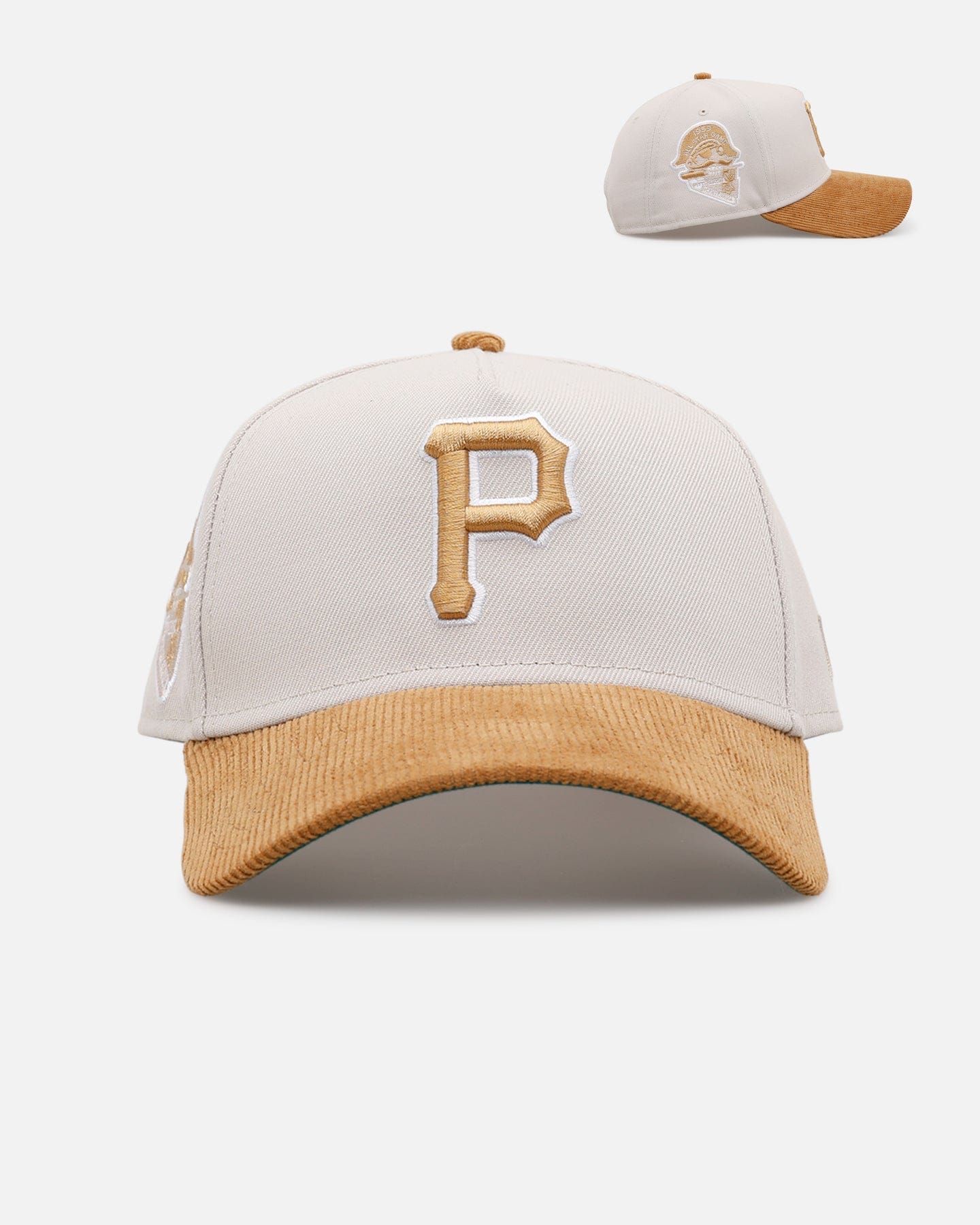 New Era Pittsburgh Pirates Honey Pot 9FORTY A - Frame Snapback Stone/Wheat