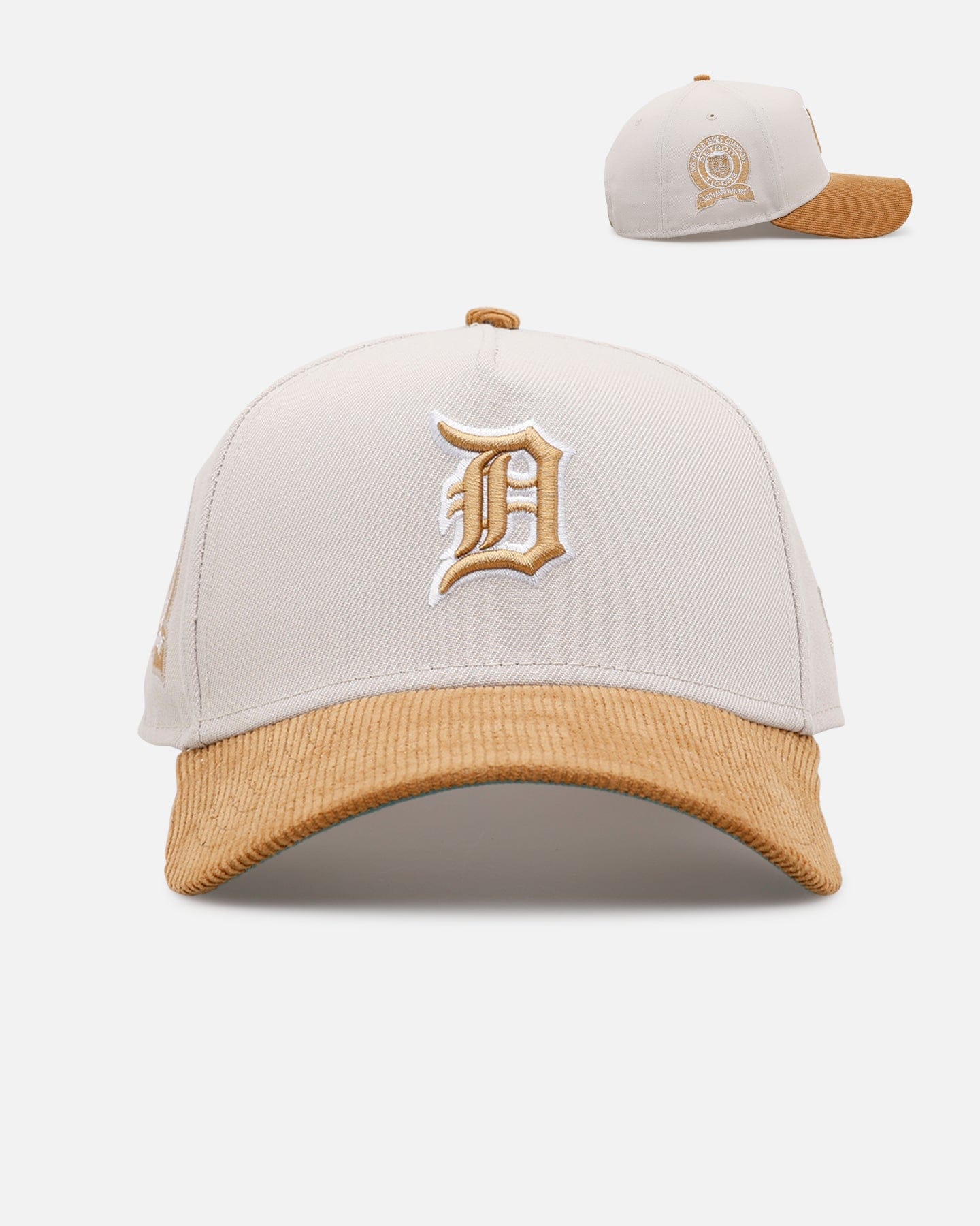 New Era Detroit Tigers Honey Pot 9FORTY A - Frame Snapback Stone/Wheat