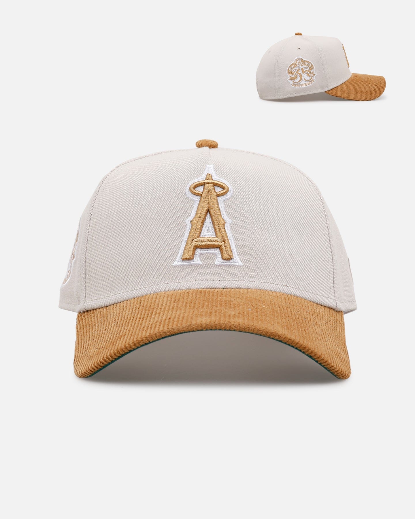 New Era Los Angeles Angels Honey Pot 9FORTY A - Frame Snapback Stone/Wheat
