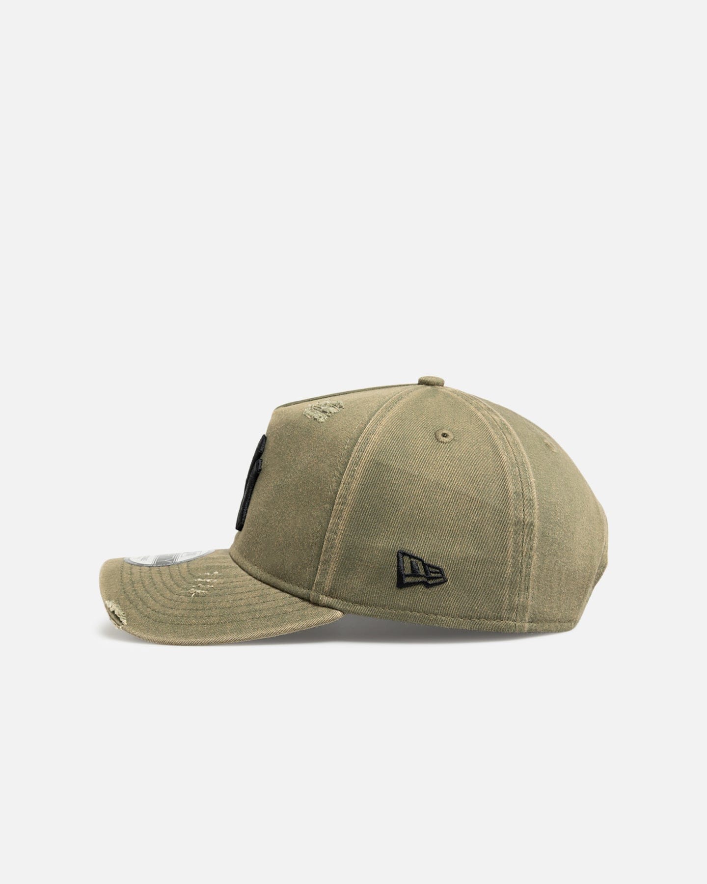 New Era New York Yankees Distressed Olive 9FORTY A - Frame Snapback Olive