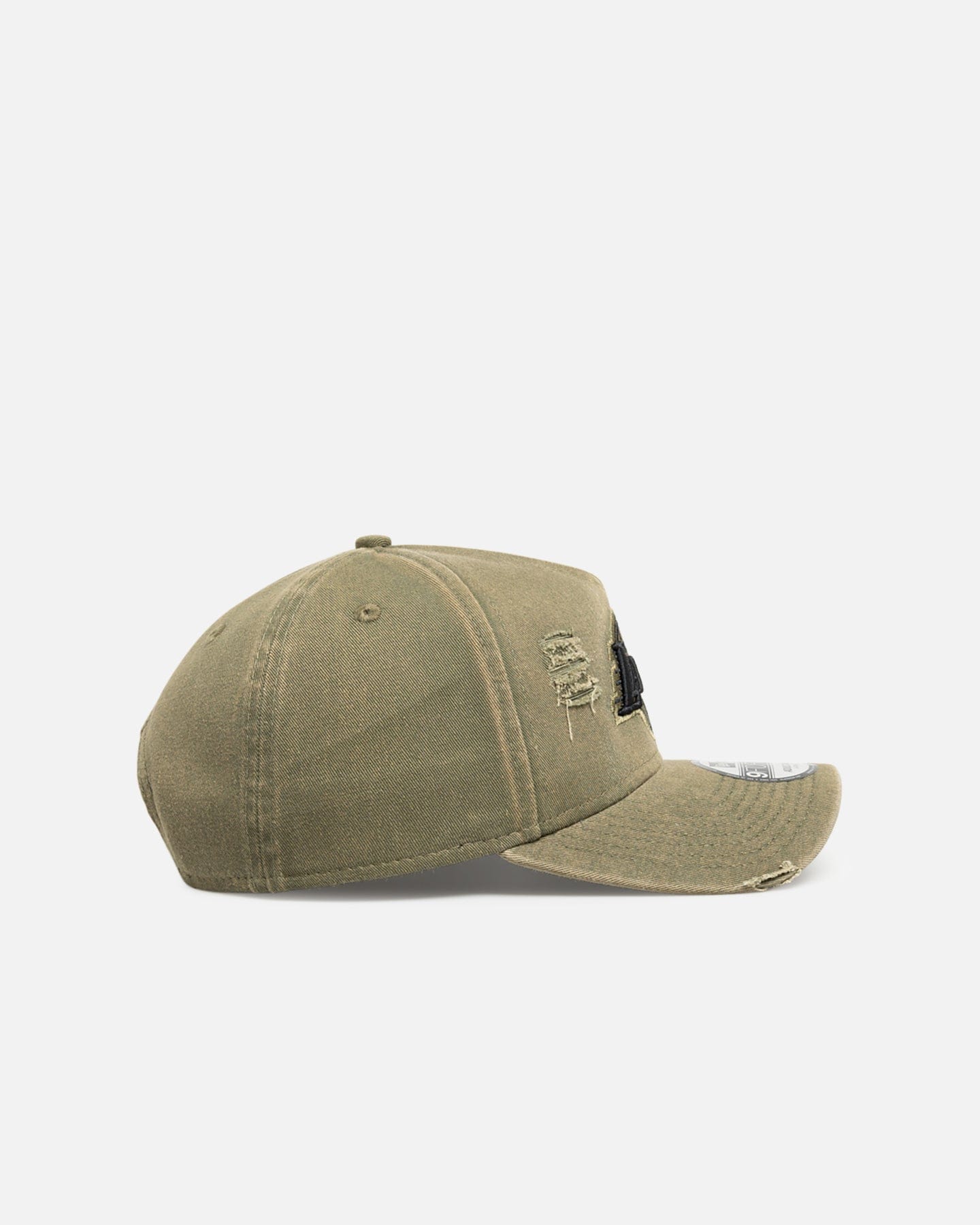New Era Los Angeles Lakers Distressed Olive 9FORTY A - Frame Snapback Olive