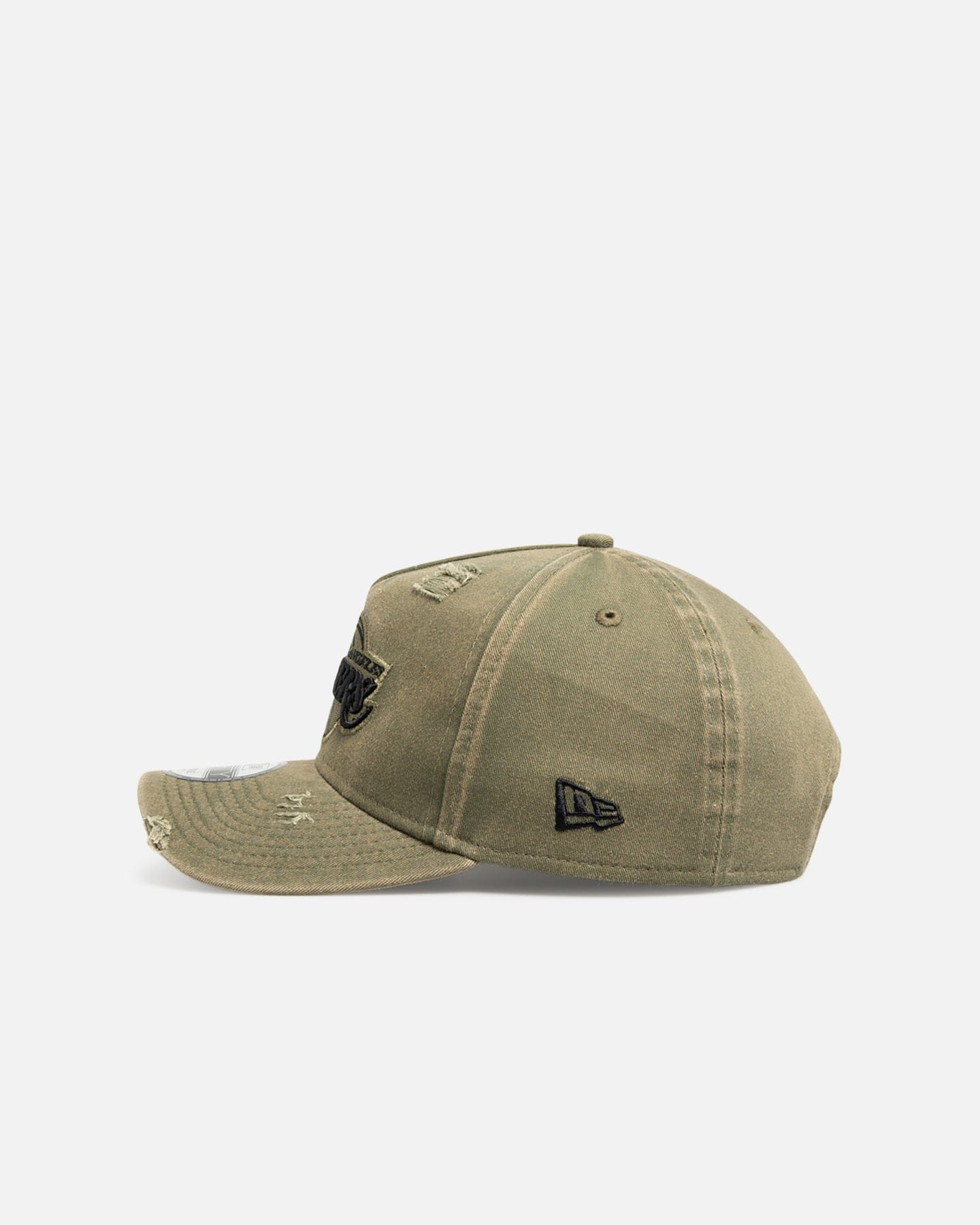 New Era Los Angeles Lakers Distressed Olive 9FORTY A - Frame Snapback Olive