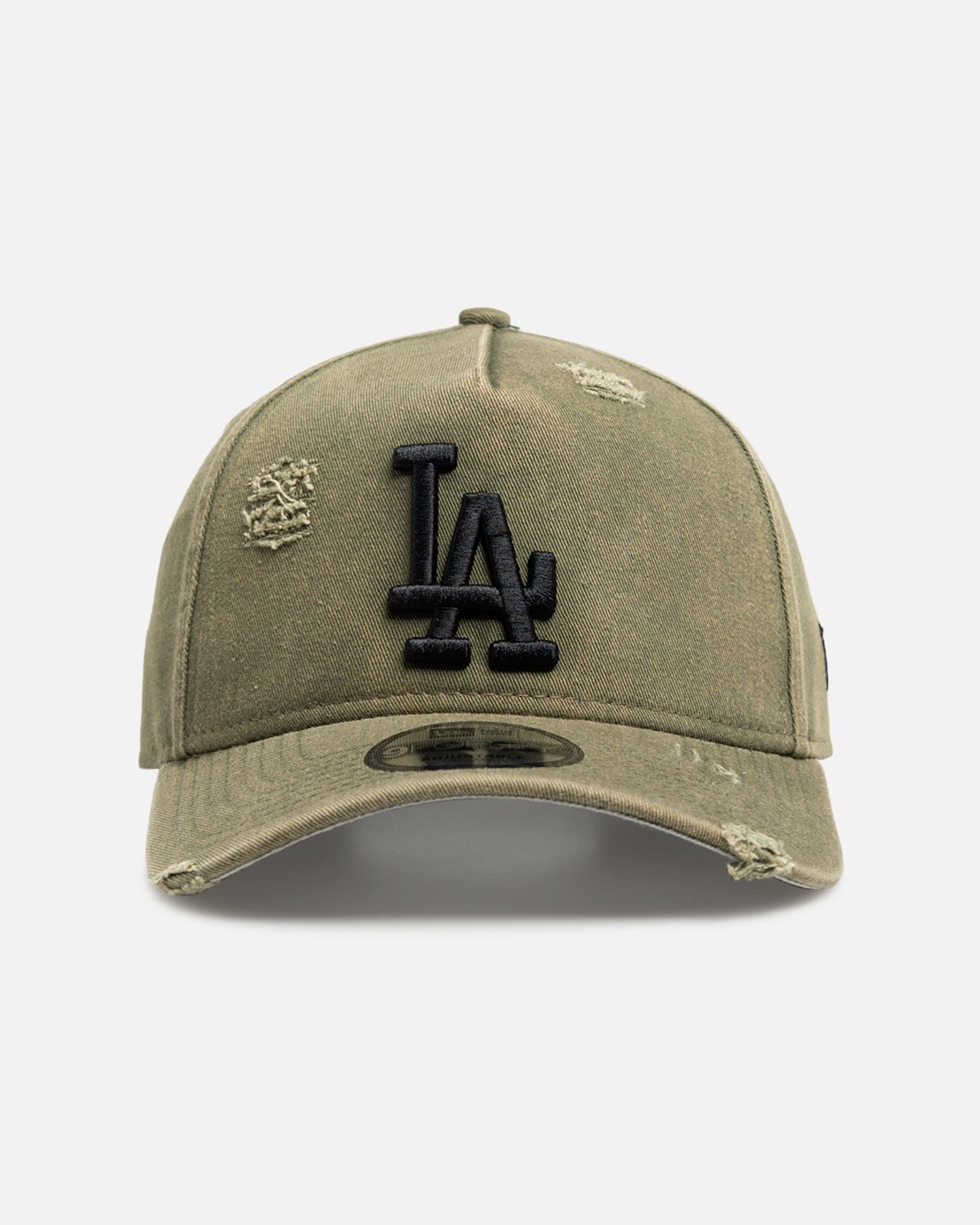 New Era Los Angeles Dodgers Distressed Olive 9FORTY A - Frame Snapback Olive