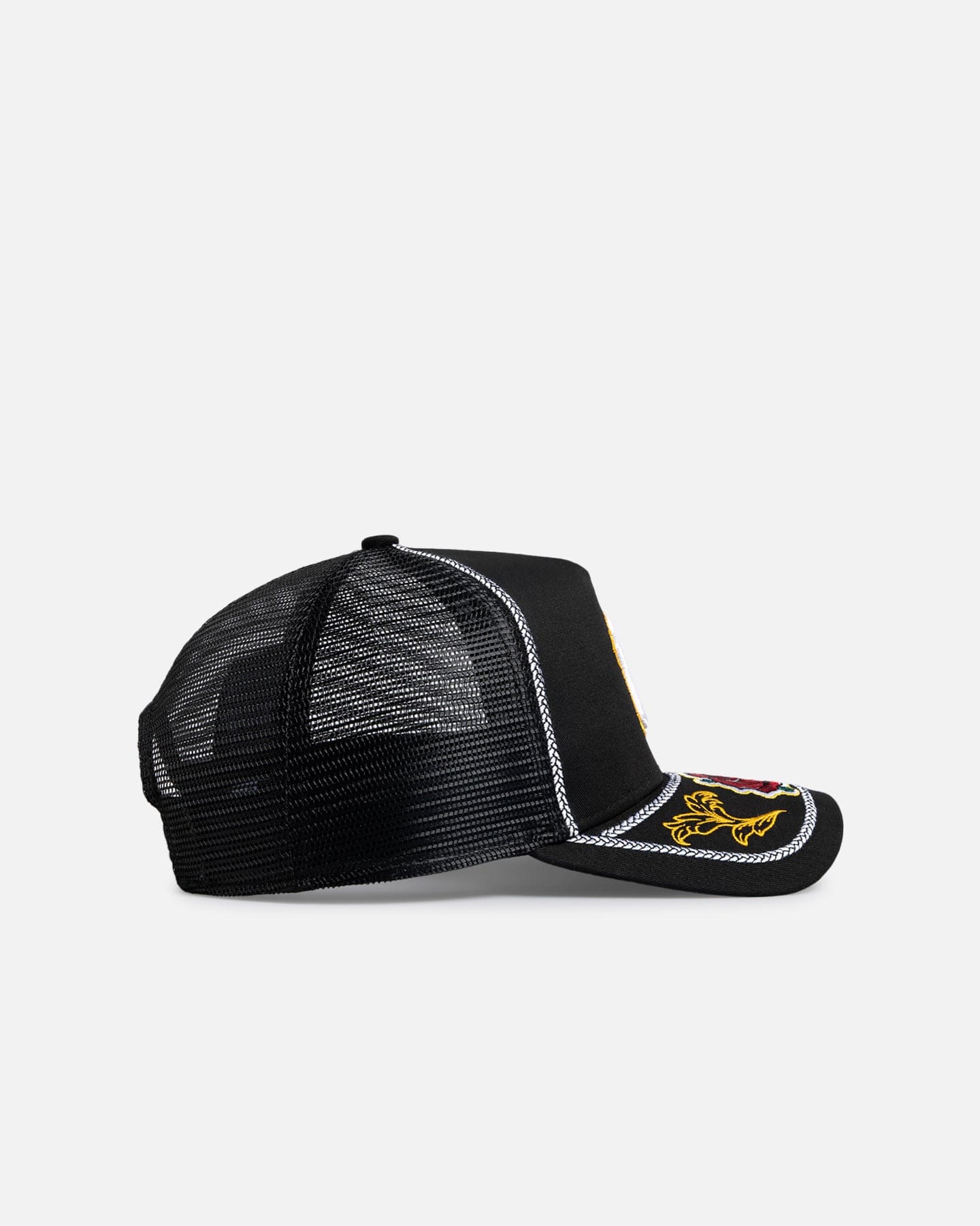 New Era New York Yankees Rose Visor 9FORTY A - Frame Trucker Snapback Black/Rose
