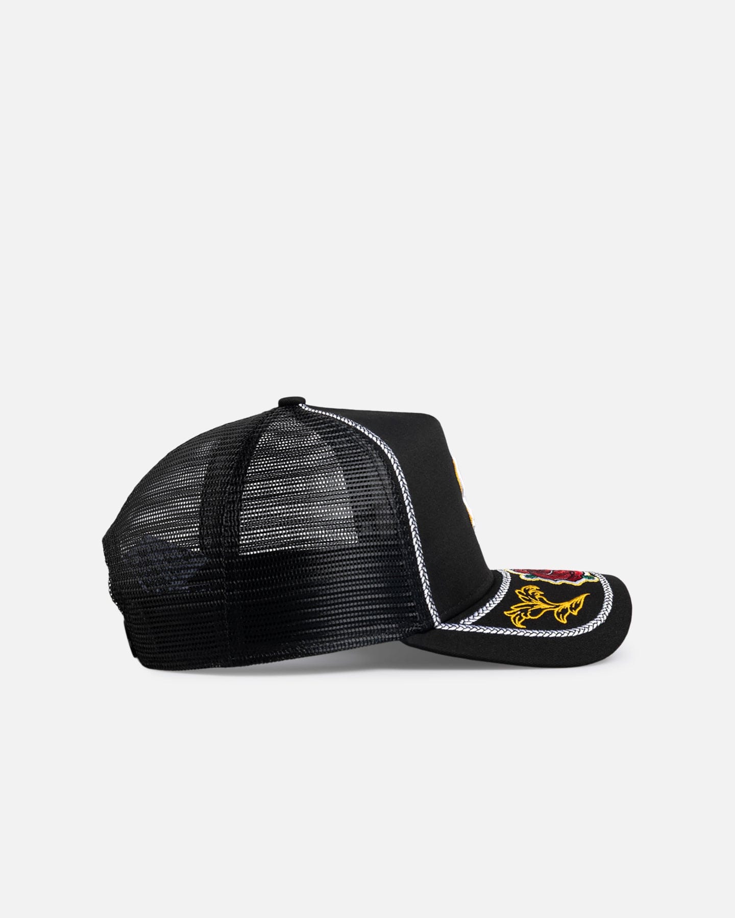 New Era Chicago White Sox Rose Visor 9FORTY A - Frame Trucker Snapback Black/Rose