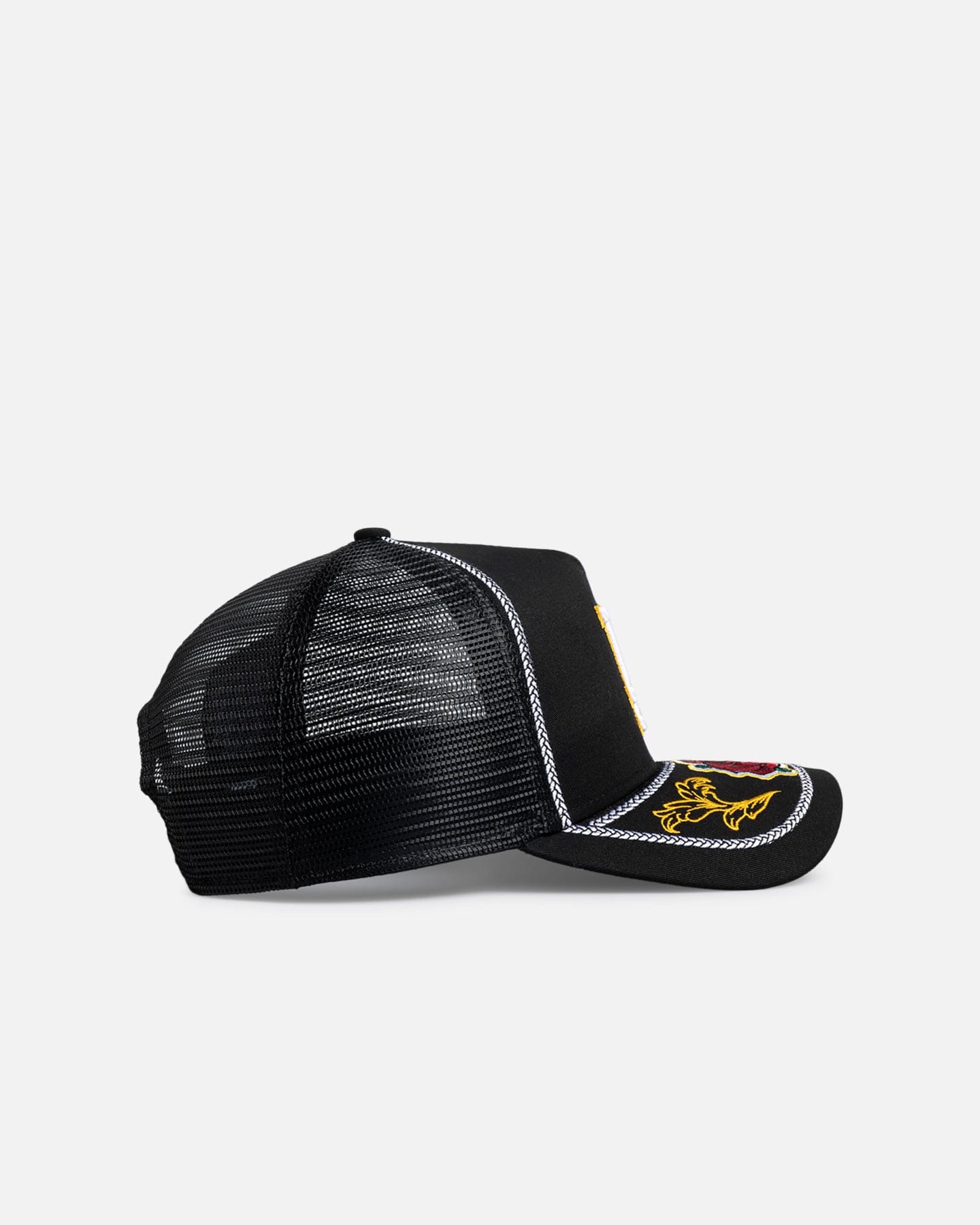 New Era Los Angeles Dodgers Rose Visor 9FORTY A - Frame Trucker Snapback Black/Rose