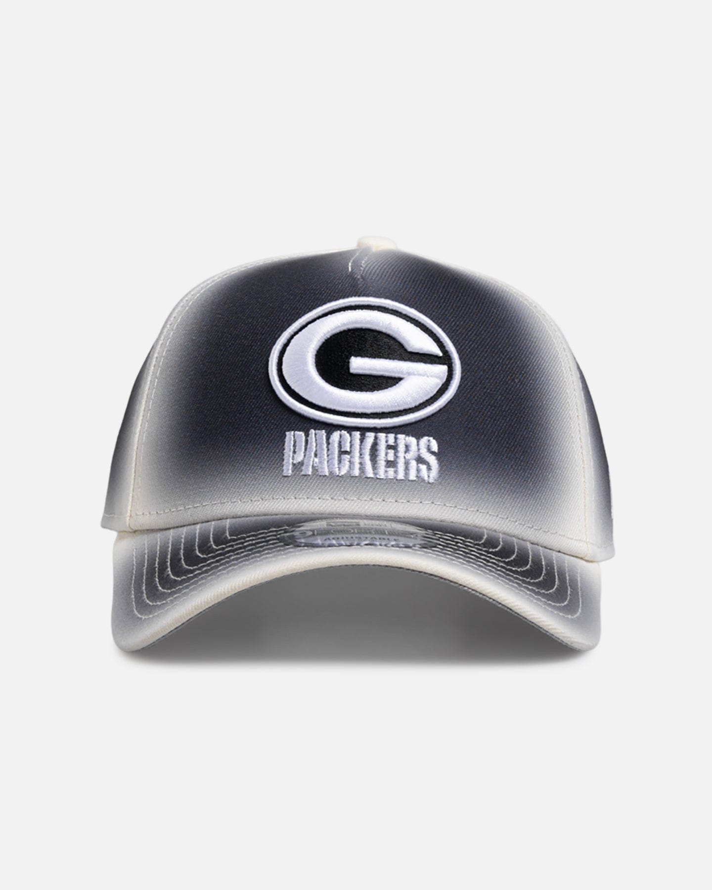 New Era Green Bay Packers Gradient Edge Reverse 9FORTY A - Frame Snapback Black/White