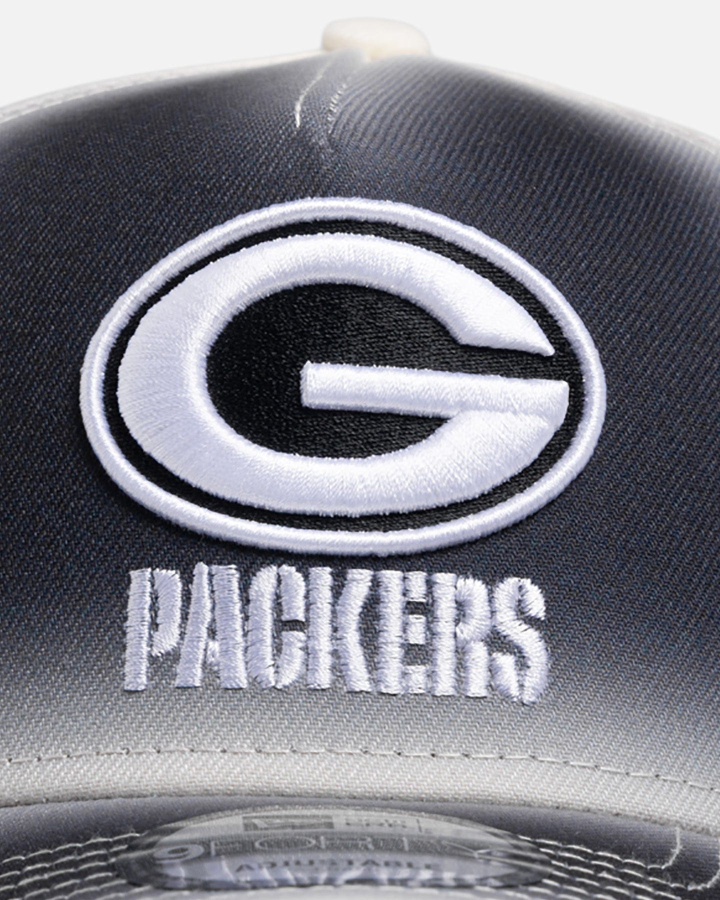 New Era Green Bay Packers Gradient Edge Reverse 9FORTY A - Frame Snapback Black/White