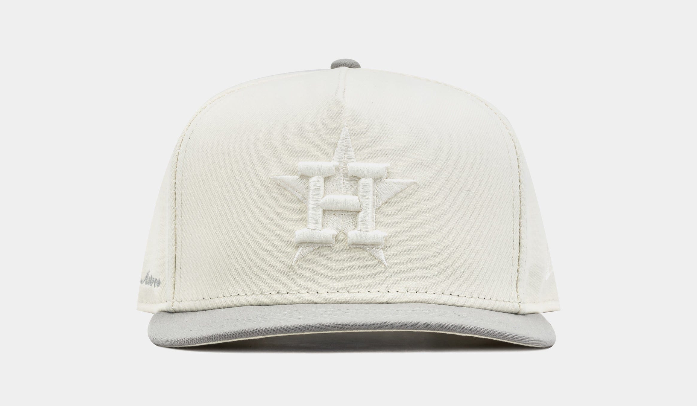 NEW ERA Shoe Palace Exclusive Houston Astros Chrome 950AF Curve Mens Hat (Chrome Grey)