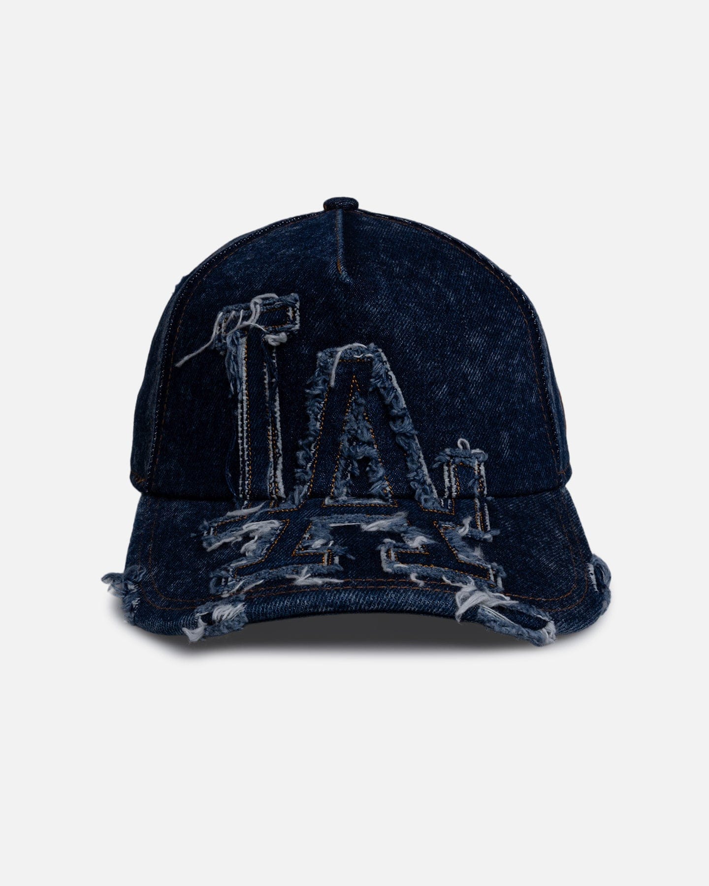 New Era Los Angeles Dodgers Denim Over 9FORTY A - Frame Strapback Dark Denim