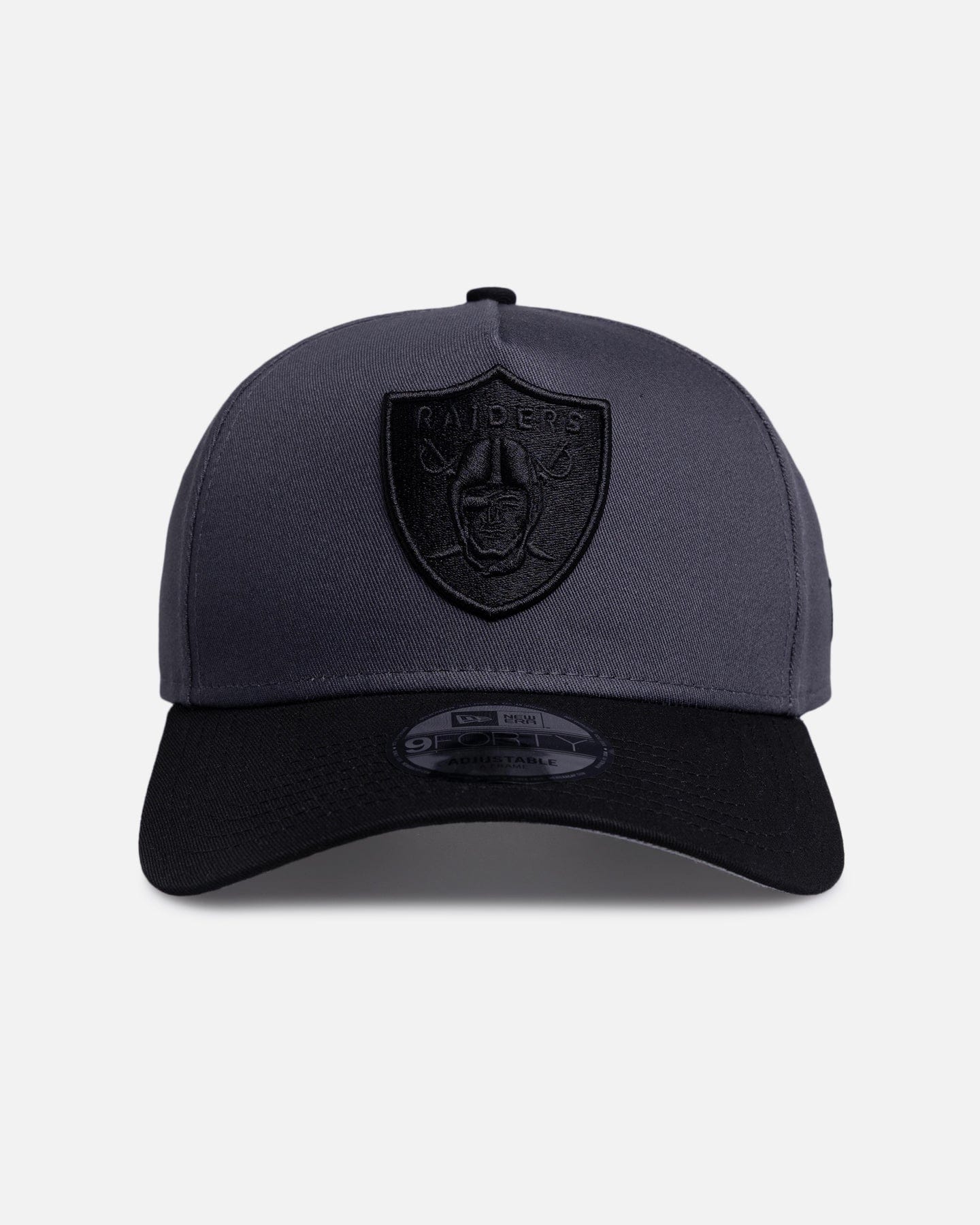 New Era Las Vegas Raiders Graphite Black 9FORTY A - Frame Snapback Black/Grey