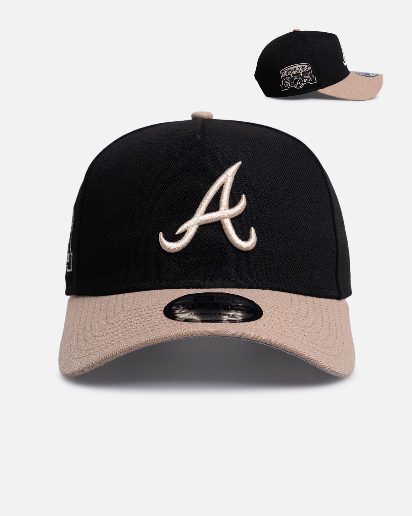 New Era Atlanta Braves Black Camel 9FORTY A - Frame Snapback Black/Camel