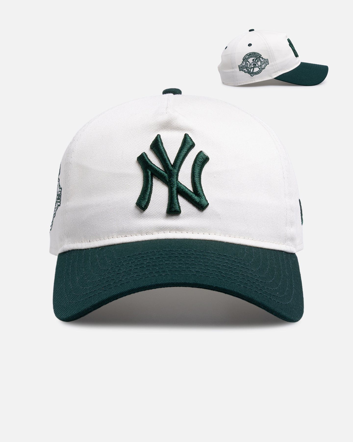 New Era New York Yankees Dark Green Chrome 9FORTY A - Frame Snapback White/Green