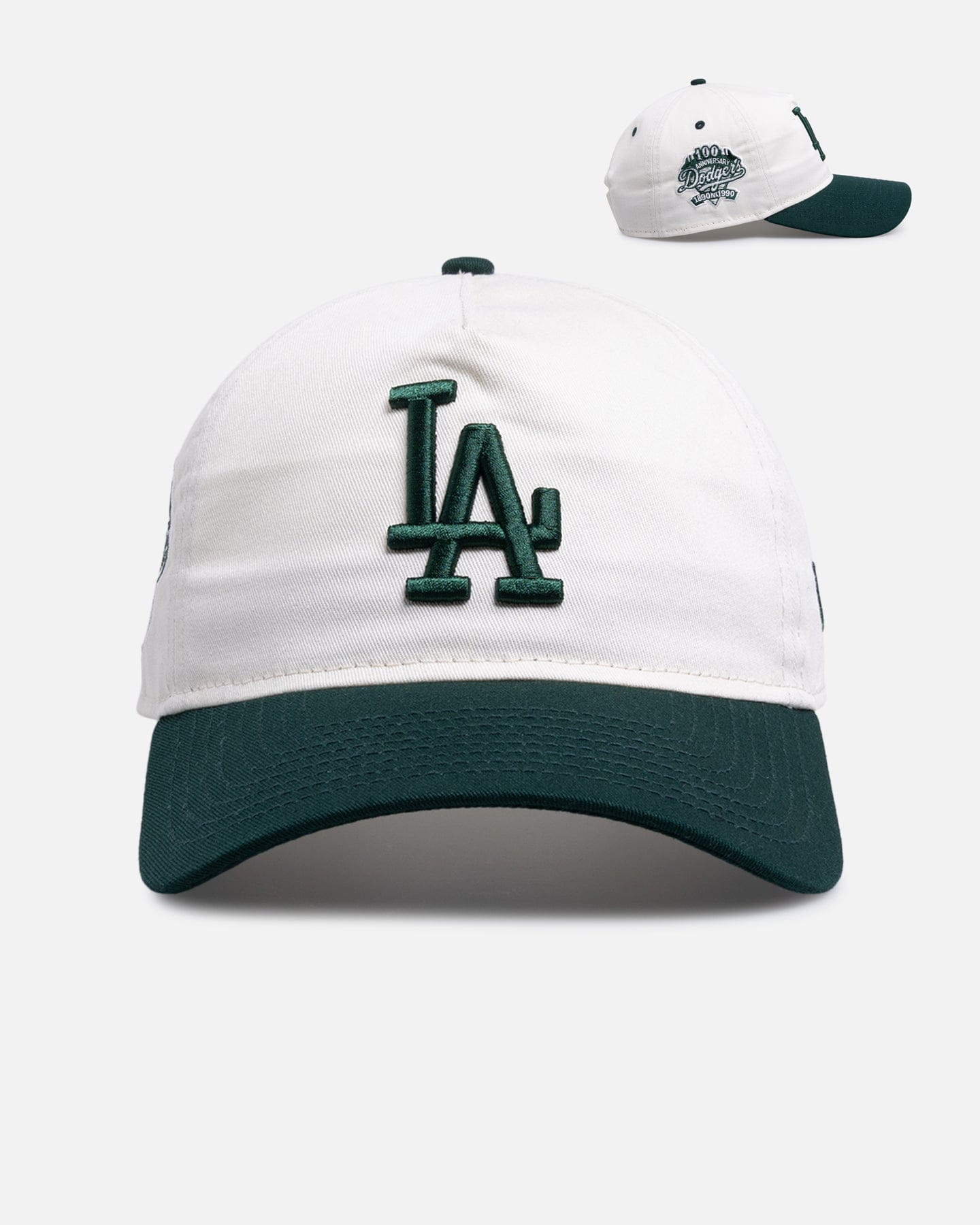 New Era Los Angeles Dodgers Dark Green Chrome 9FORTY A - Frame Snapback White/Green