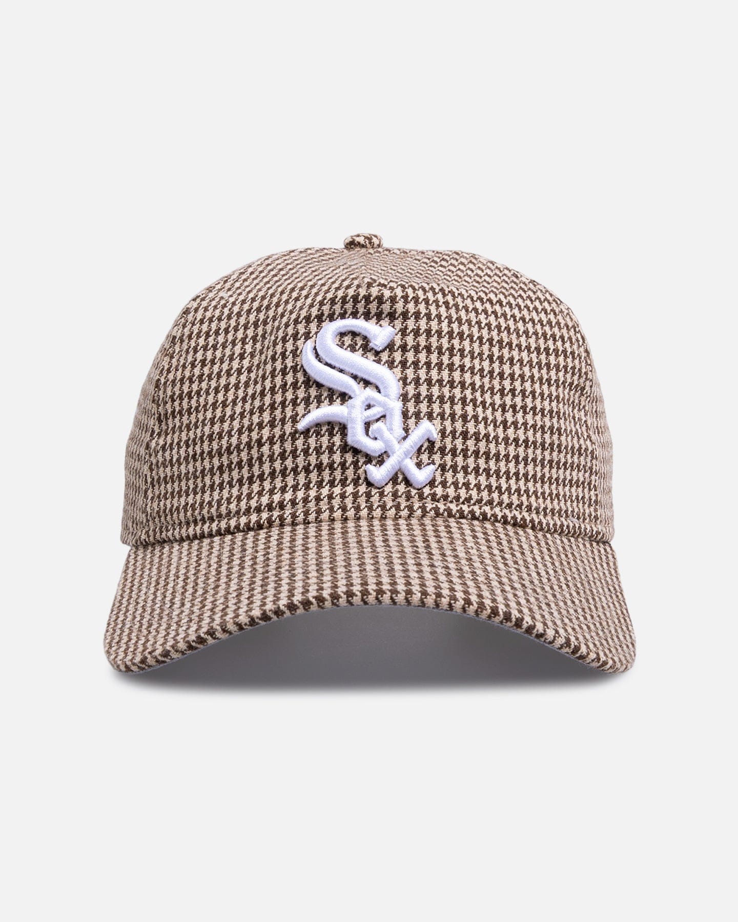 New Era Chicago White Sox Houndstooth 9FORTY A - Frame Strapback Brown
