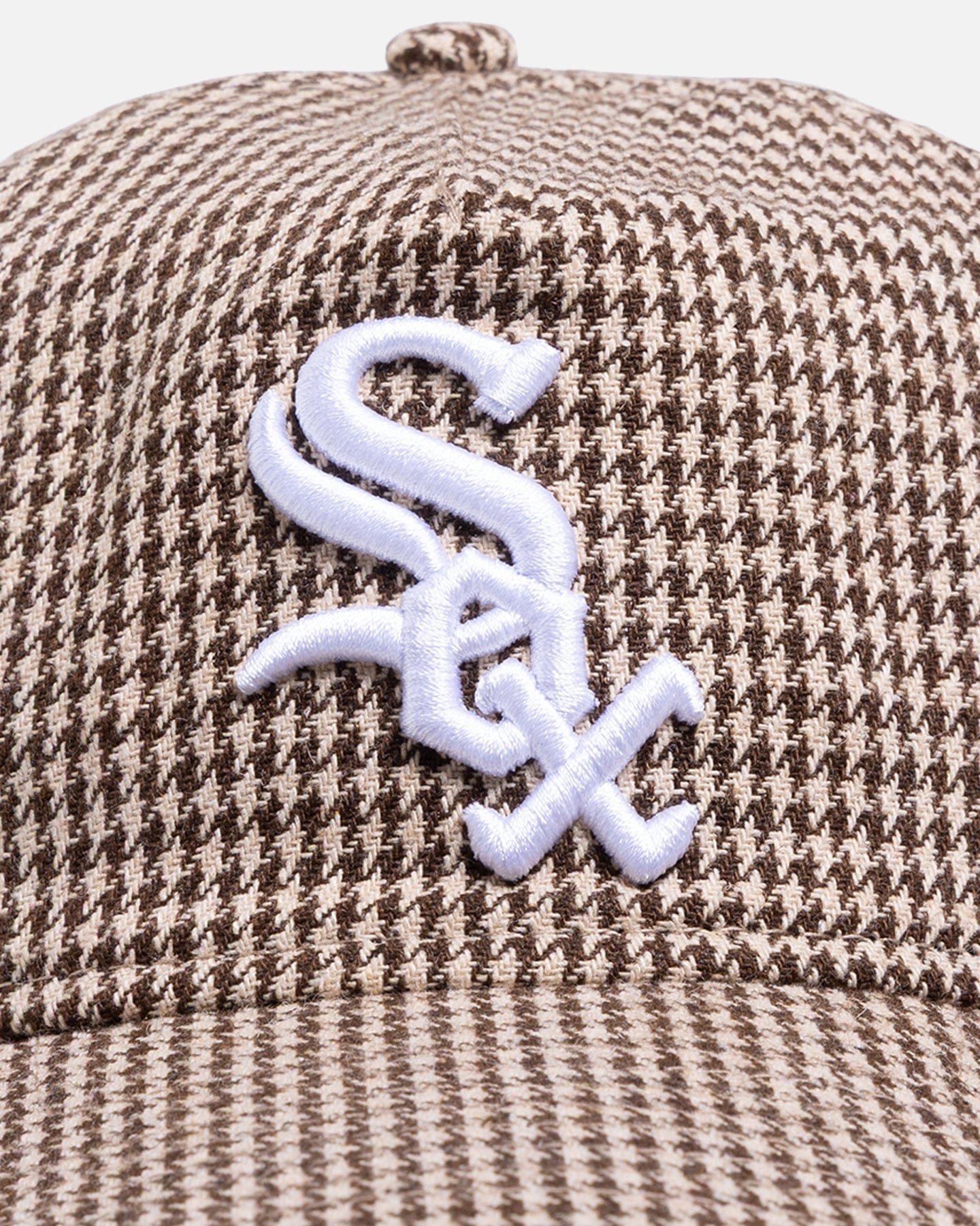 New Era Chicago White Sox Houndstooth 9FORTY A - Frame Strapback Brown