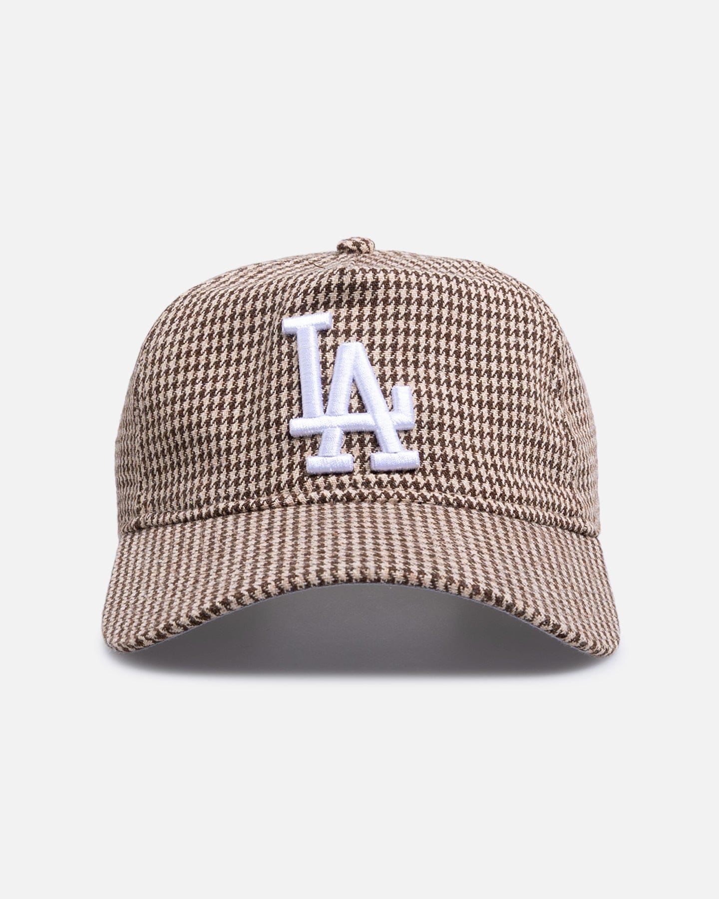 New Era Los Angeles Dodgers Houndstooth 9FORTY A - Frame Unstructured Strapback Brown