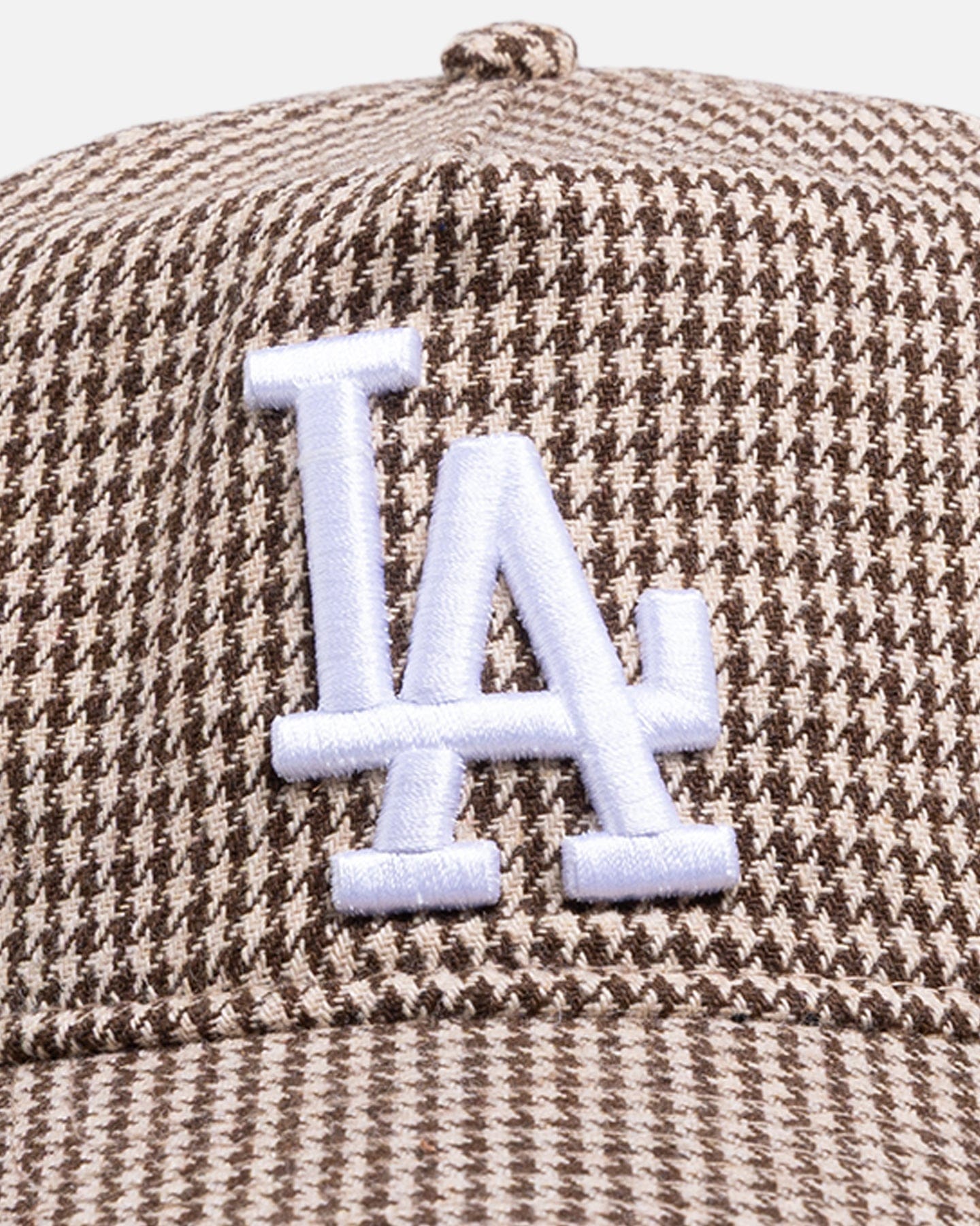 New Era Los Angeles Dodgers Houndstooth 9FORTY A - Frame Unstructured Strapback Brown