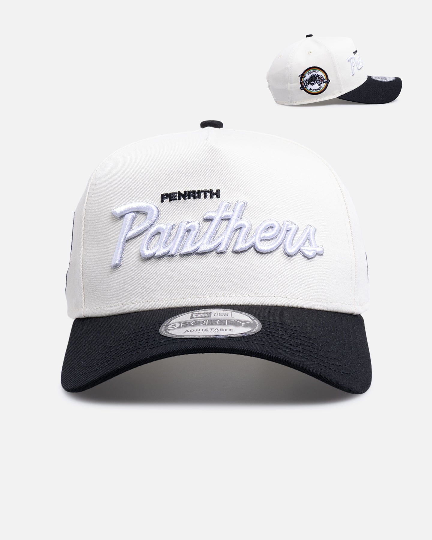 New Era Penrith Panthers Chrome Script 9FORTY A - Frame Snapback Official Team Colour