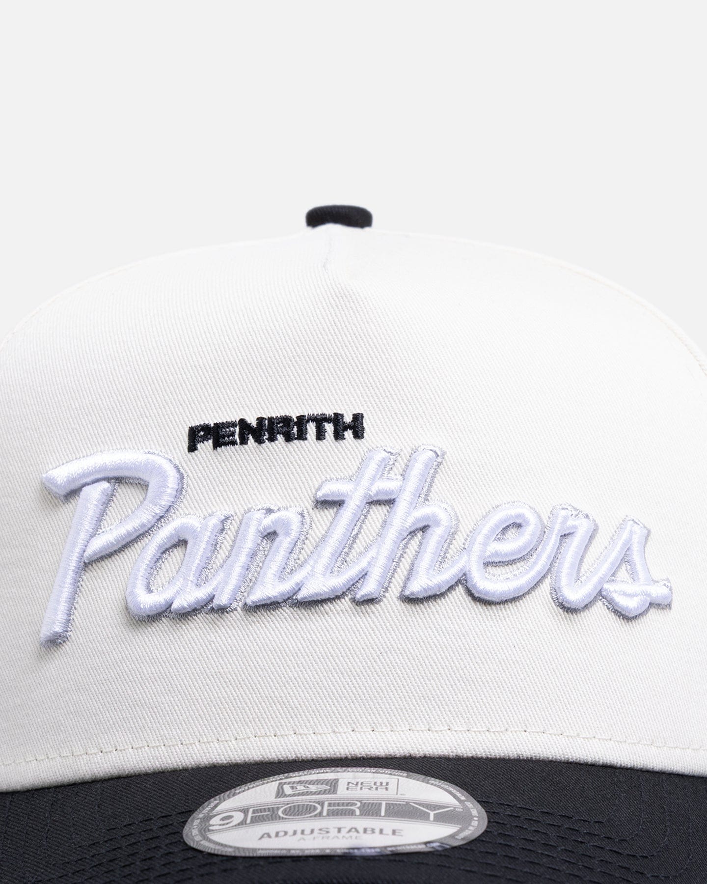 New Era Penrith Panthers Chrome Script 9FORTY A - Frame Snapback Official Team Colour