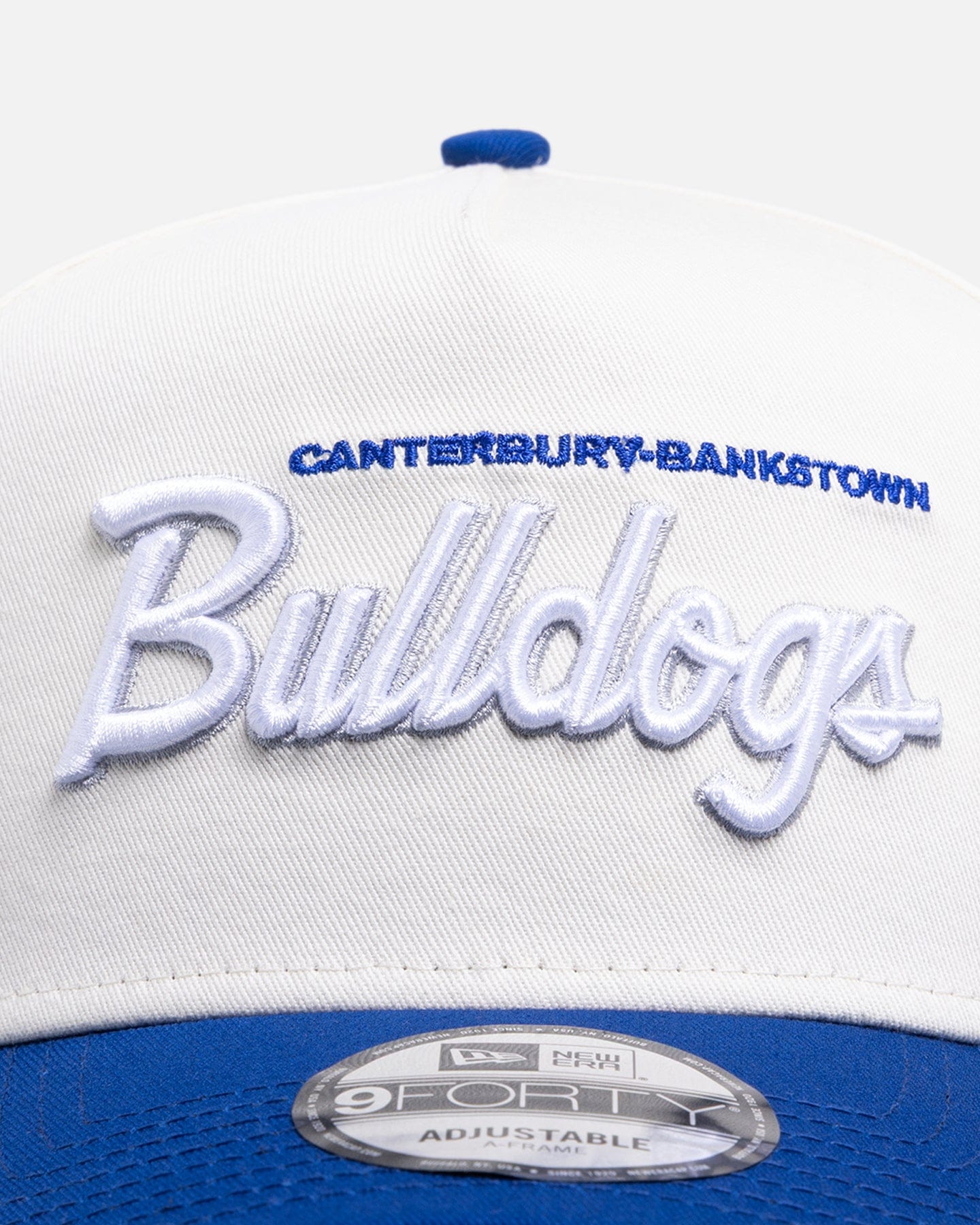New Era Canterbury - Bankstown Bulldogs Chrome Script 9FORTY A - Frame Snapback Official Team Colour