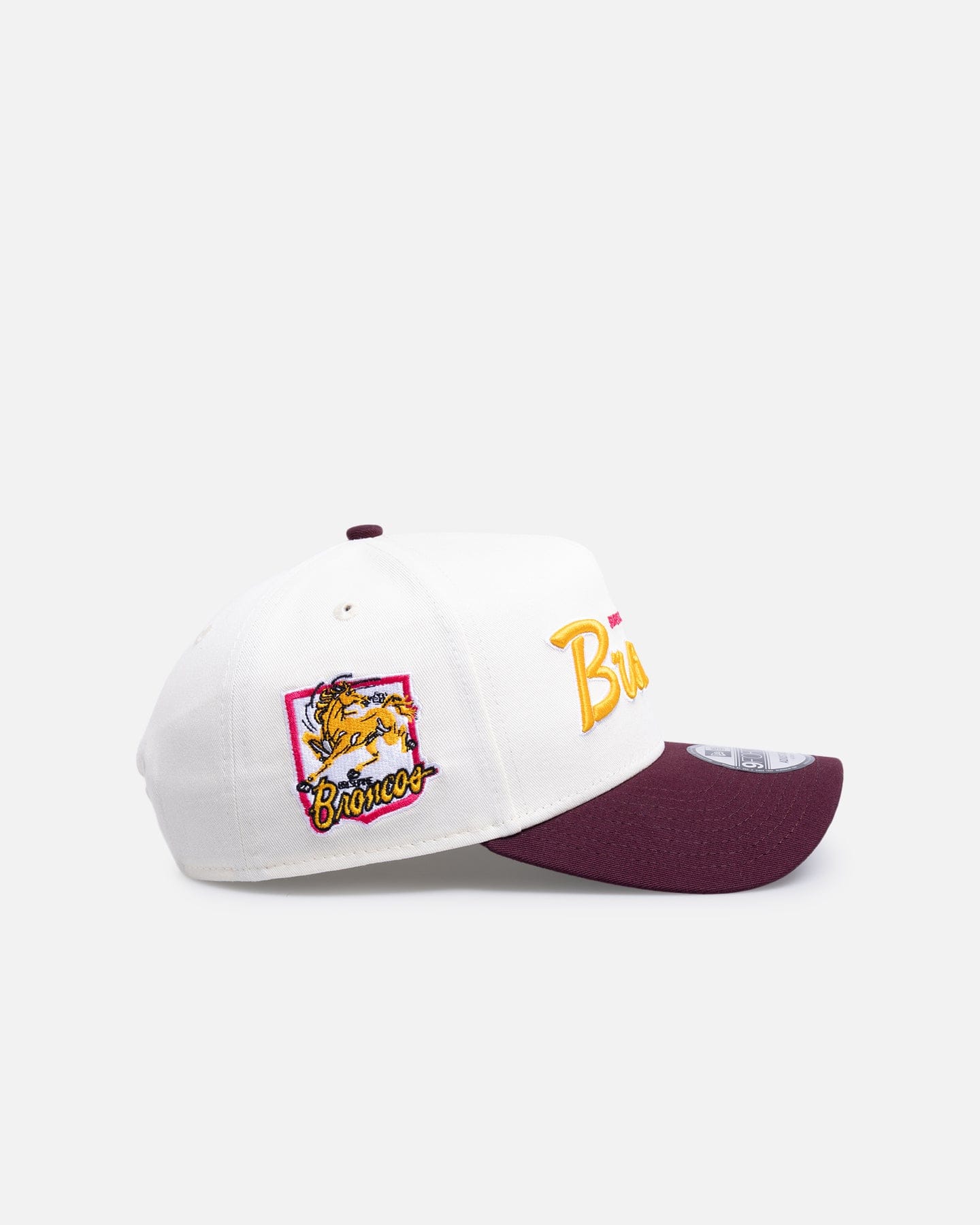 New Era Brisbane Broncos Chrome Script 9FORTY A - Frame Snapback Official Team Colour