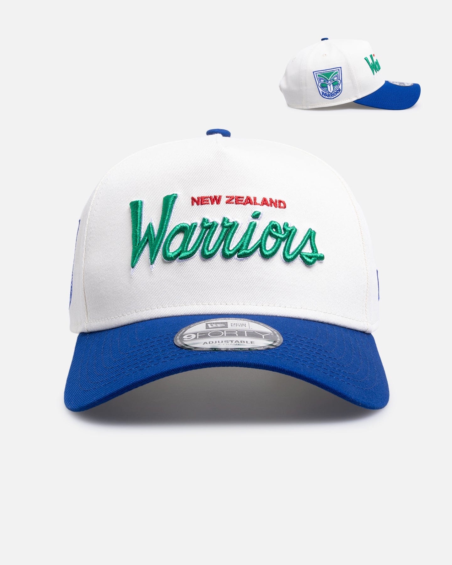 New Era New Zealand Warriors Chrome Script 9FORTY A - Frame Snapback Official Team Colour