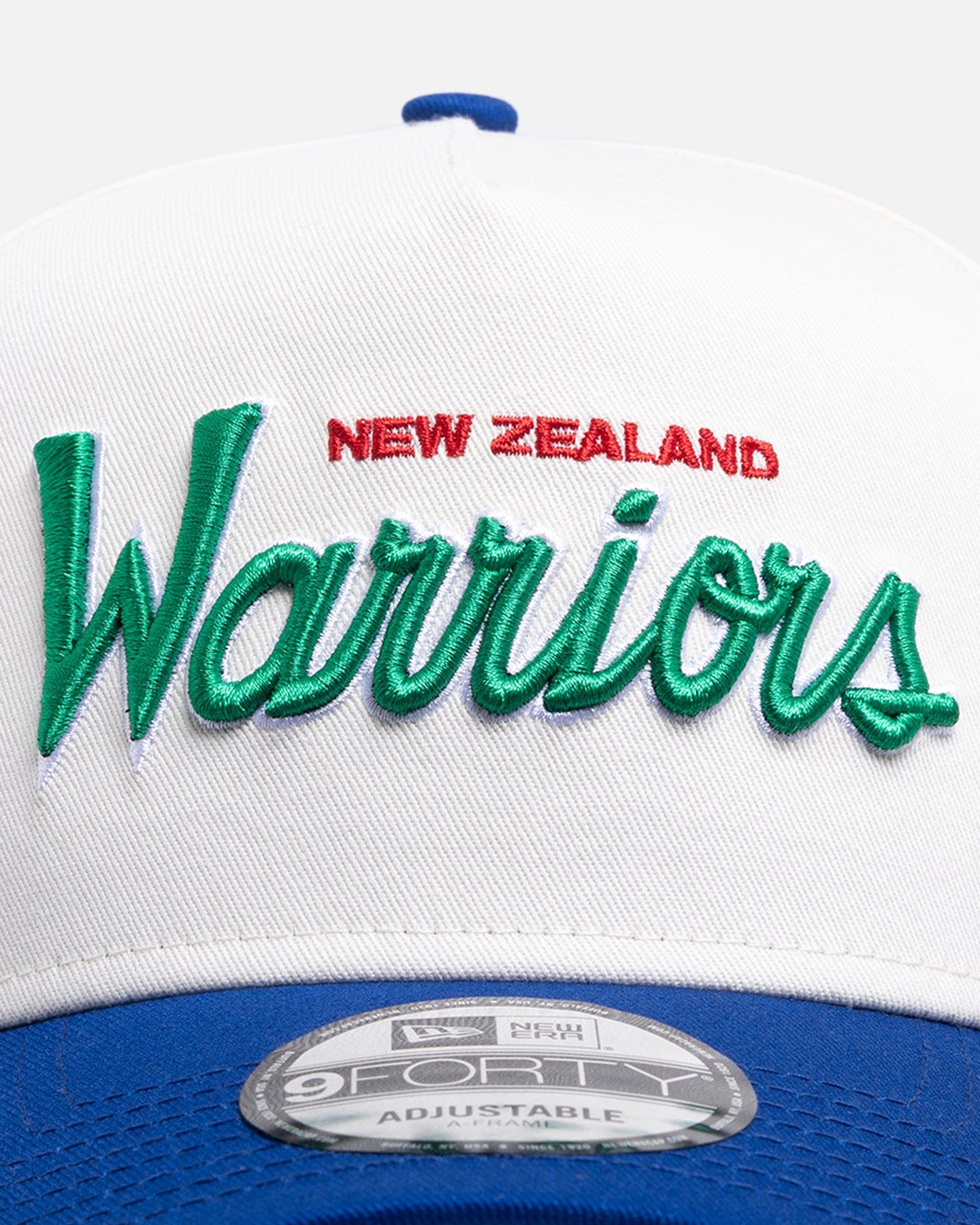 New Era New Zealand Warriors Chrome Script 9FORTY A - Frame Snapback Official Team Colour