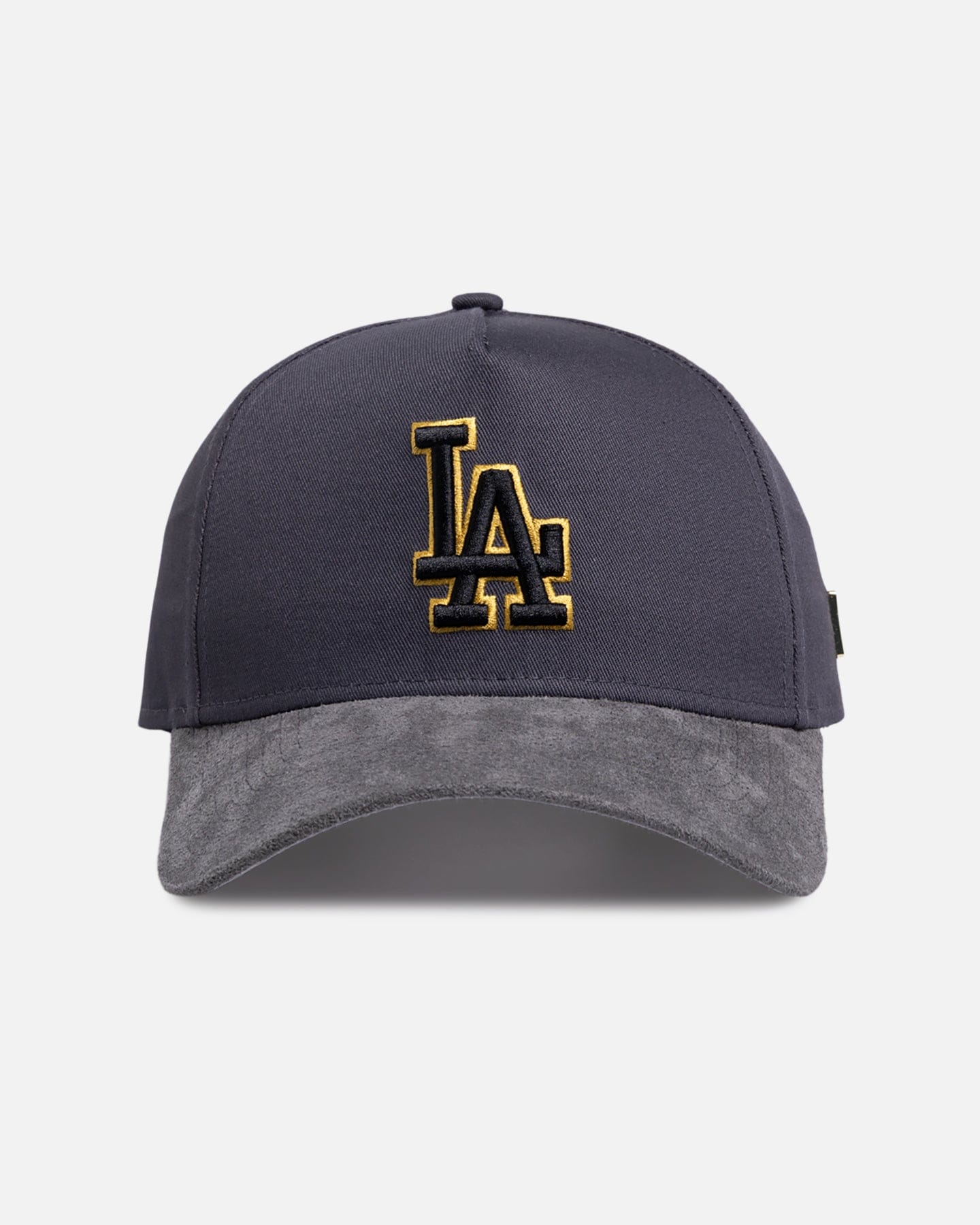 New Era Los Angeles Dodgers Suede Visor 9FORTY A - Frame Snapback Graphite