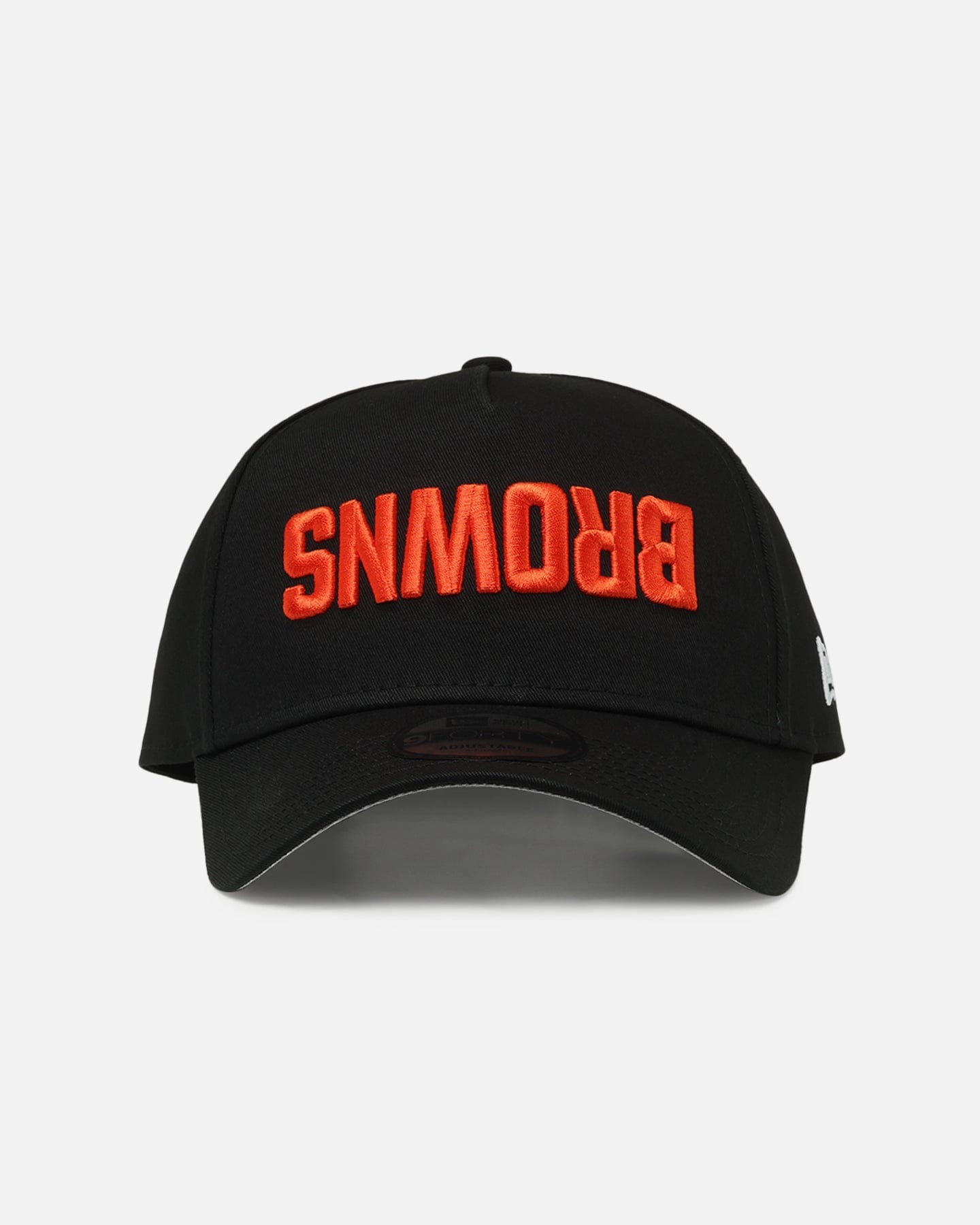 New Era Cleveland Browns Upside Down Logo 9FORTY A - Frame Snapback Black