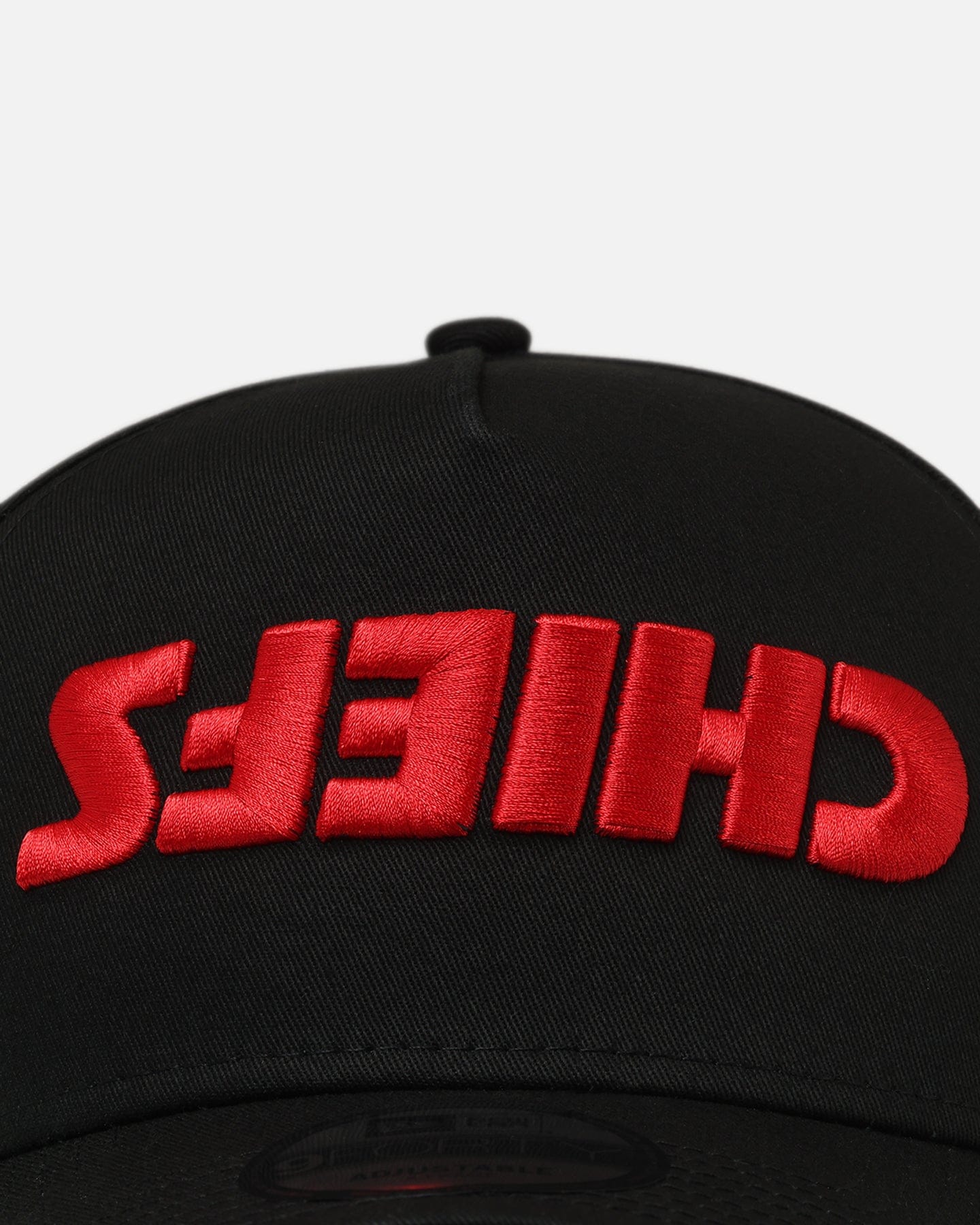 New Era Kansas City Chiefs Upside Down Logo 9FORTY A - Frame Snapback Black