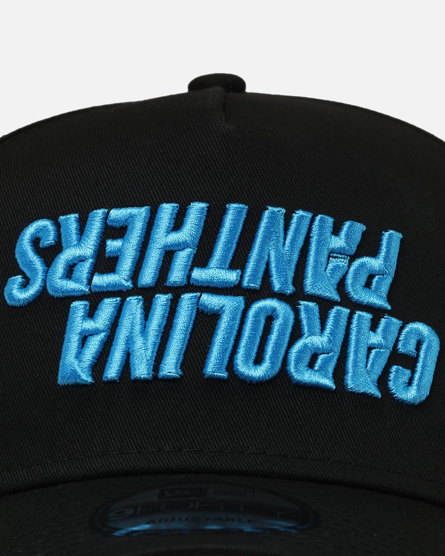 New Era Carolina Panthers Upside Down Logo 9FORTY A - Frame Snapback Black