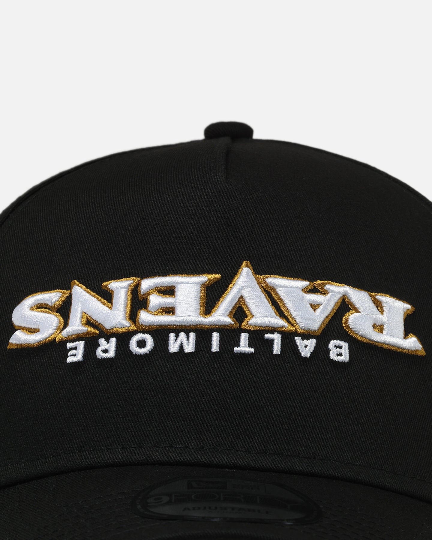 New Era Baltimore Ravens Upside Down Logo 9FORTY A - Frame Snapback Black
