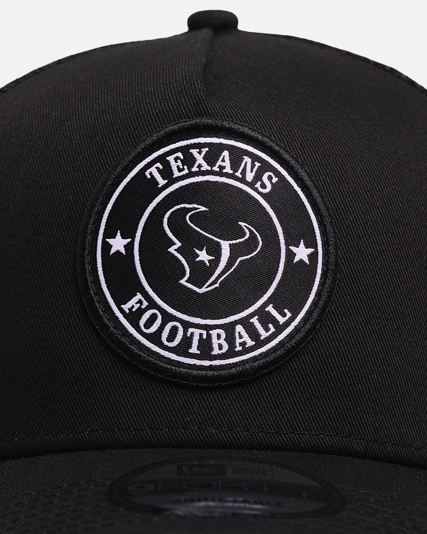 New Era Houston Texans Stripe 9FORTY A - Frame Trucker Snapback Black/White