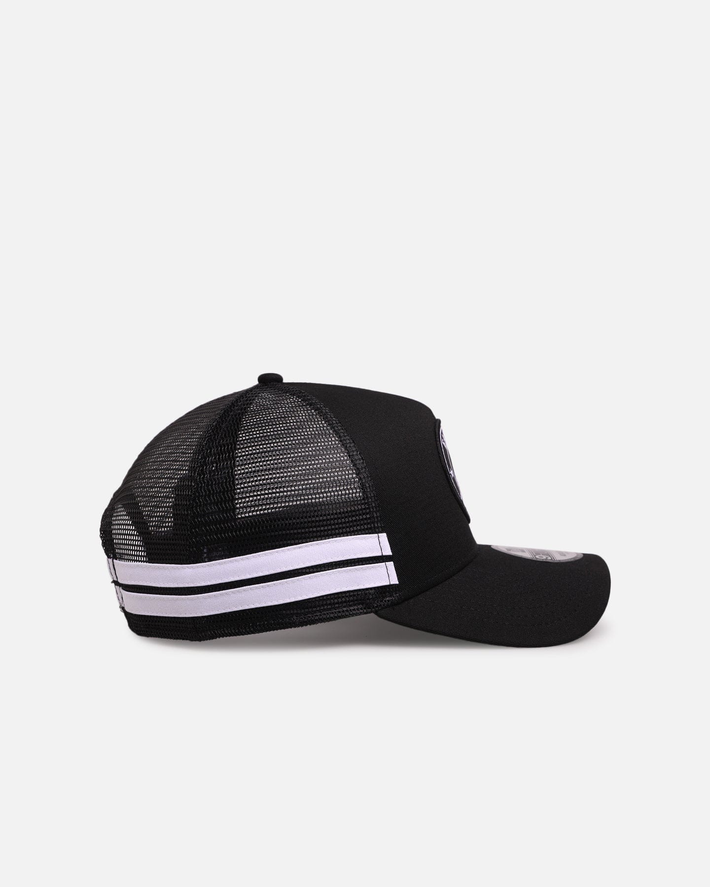 New Era Philadelphia Eagles Stripe 9FORTY A - Frame Trucker Snapback Black/White