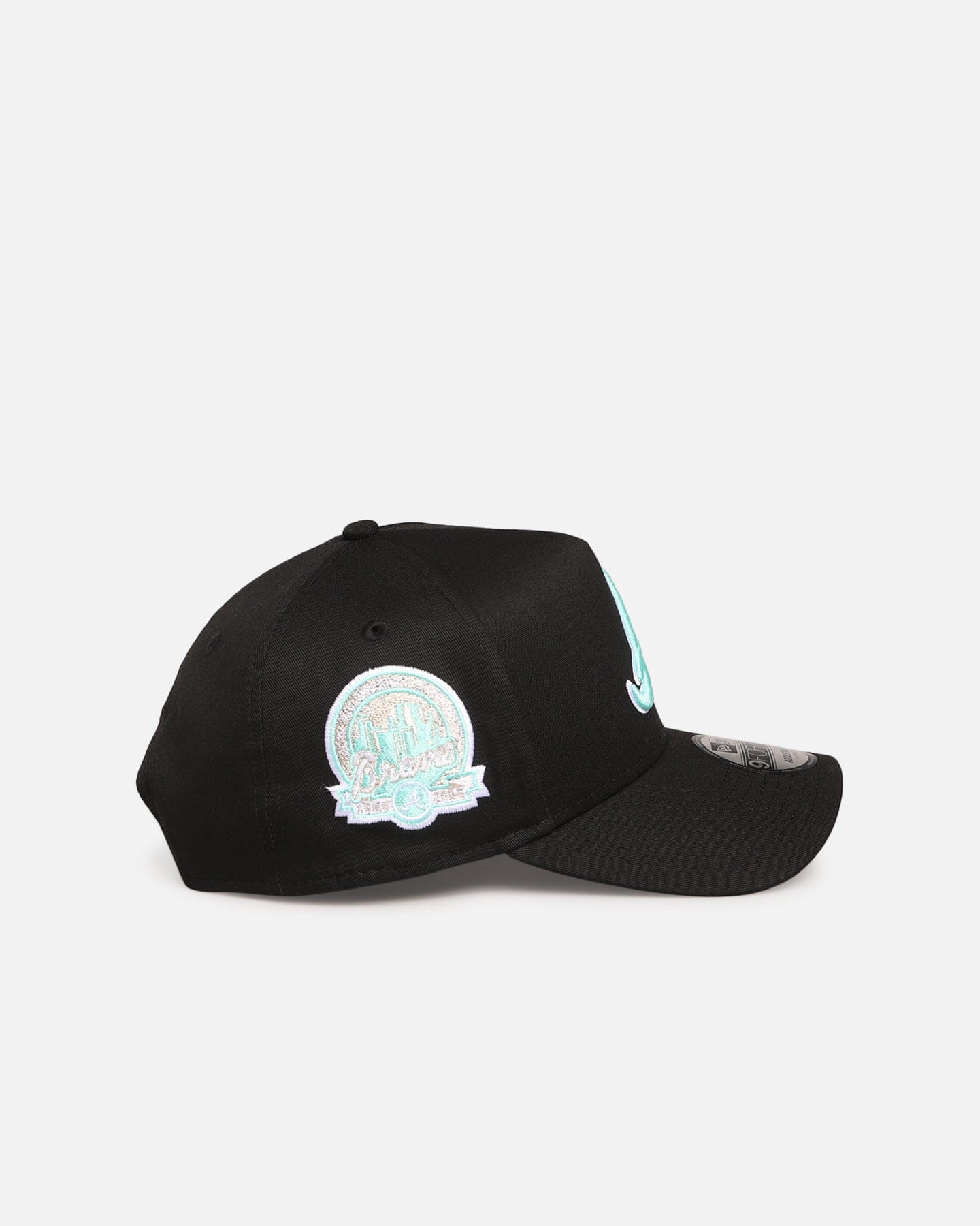 New Era Atlanta Braves Black Aqua 9FORTY A - Frame Snapback Black/Aqua