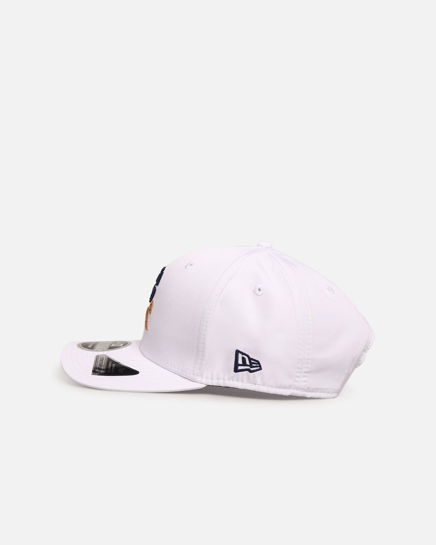 New Era Crushers Gold Club Liv Golf 9SEVENTY Stretch Snapback White