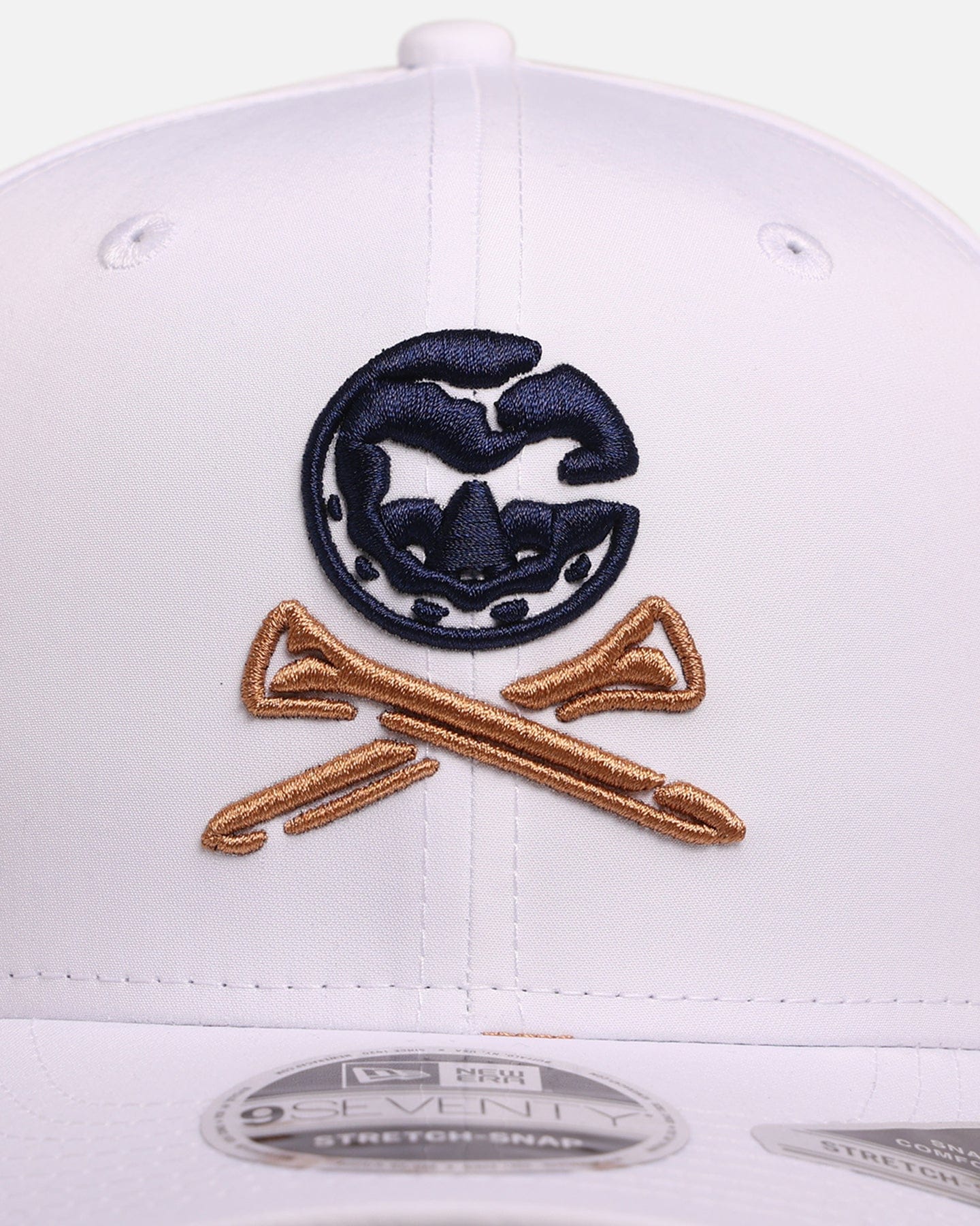 New Era Crushers Gold Club Liv Golf 9SEVENTY Stretch Snapback White