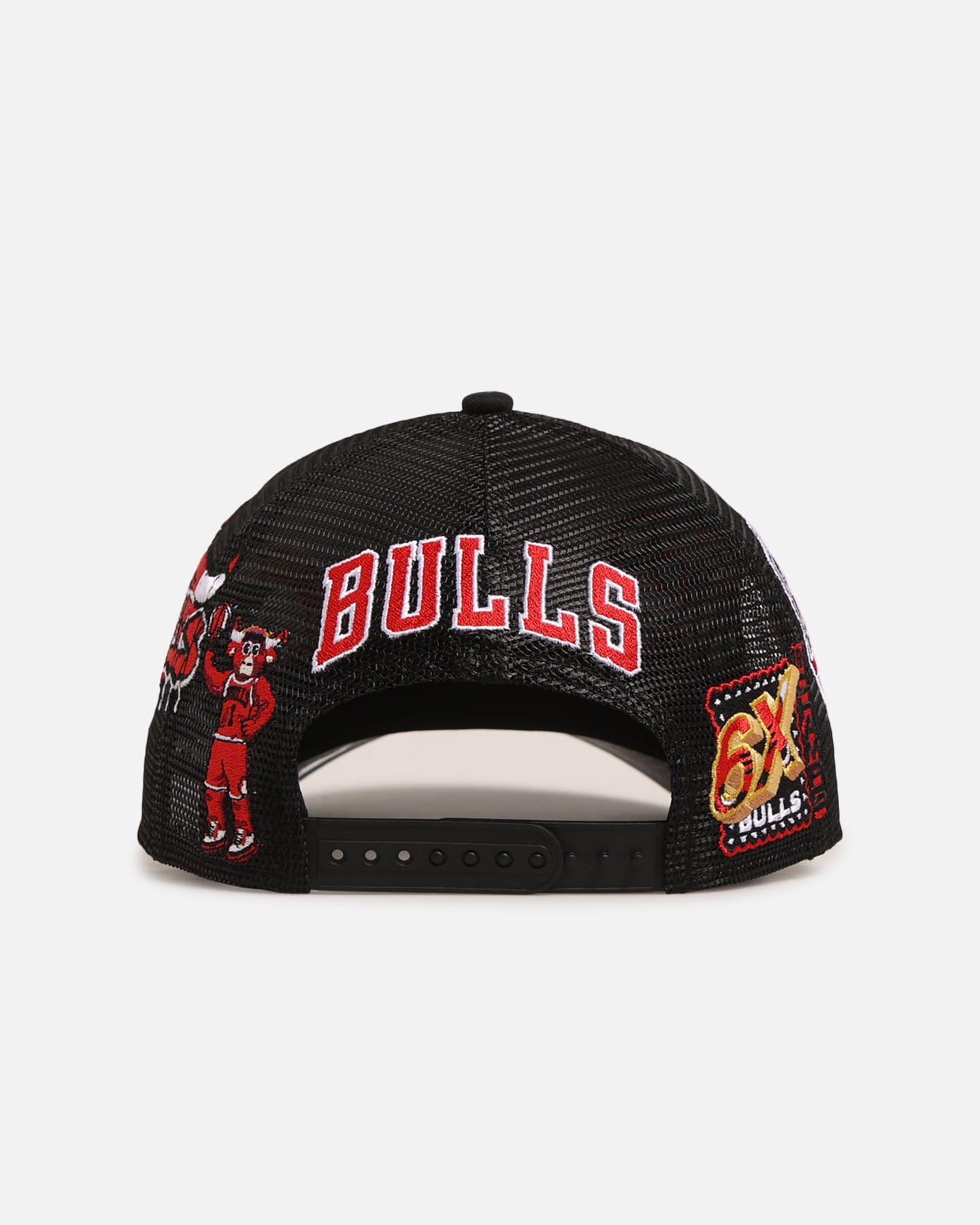 New Era Chicago Bulls Mesh Crown All Over Logos 9FORTY A - Frame Snapback Official Team Colour