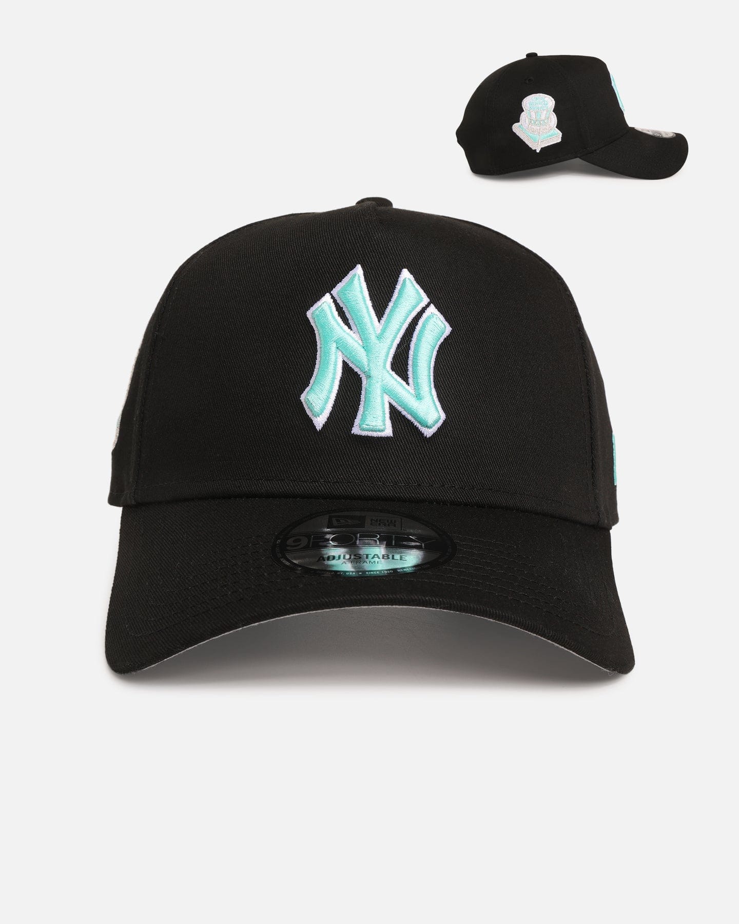 New Era New York Yankees Black Aqua 9FORTY A - Frame Snapback Black/Aqua