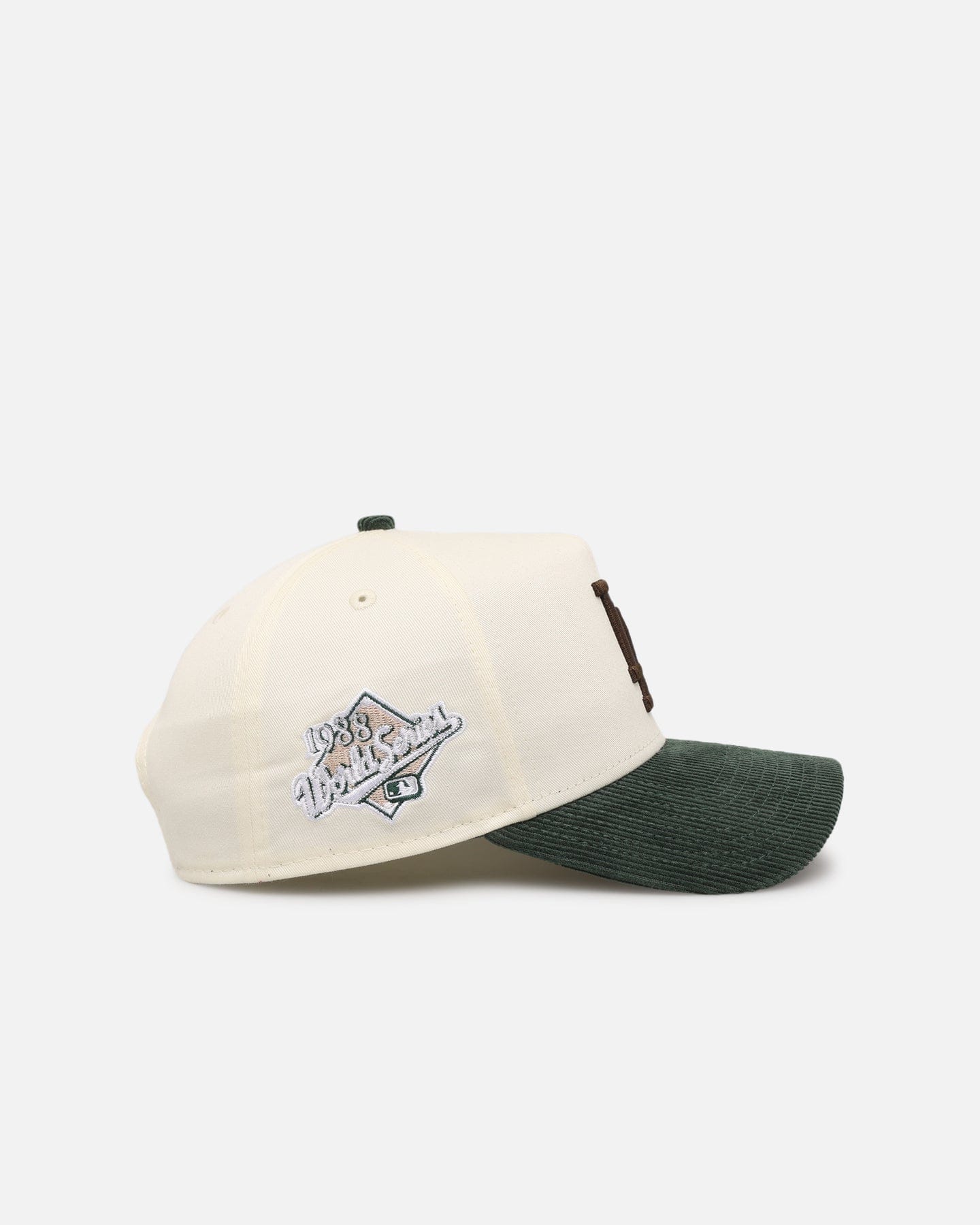 New Era Los Angeles Dodgers Chrome White Green Corduroy Visor 9FORTY A - Frame Snapback Chrome